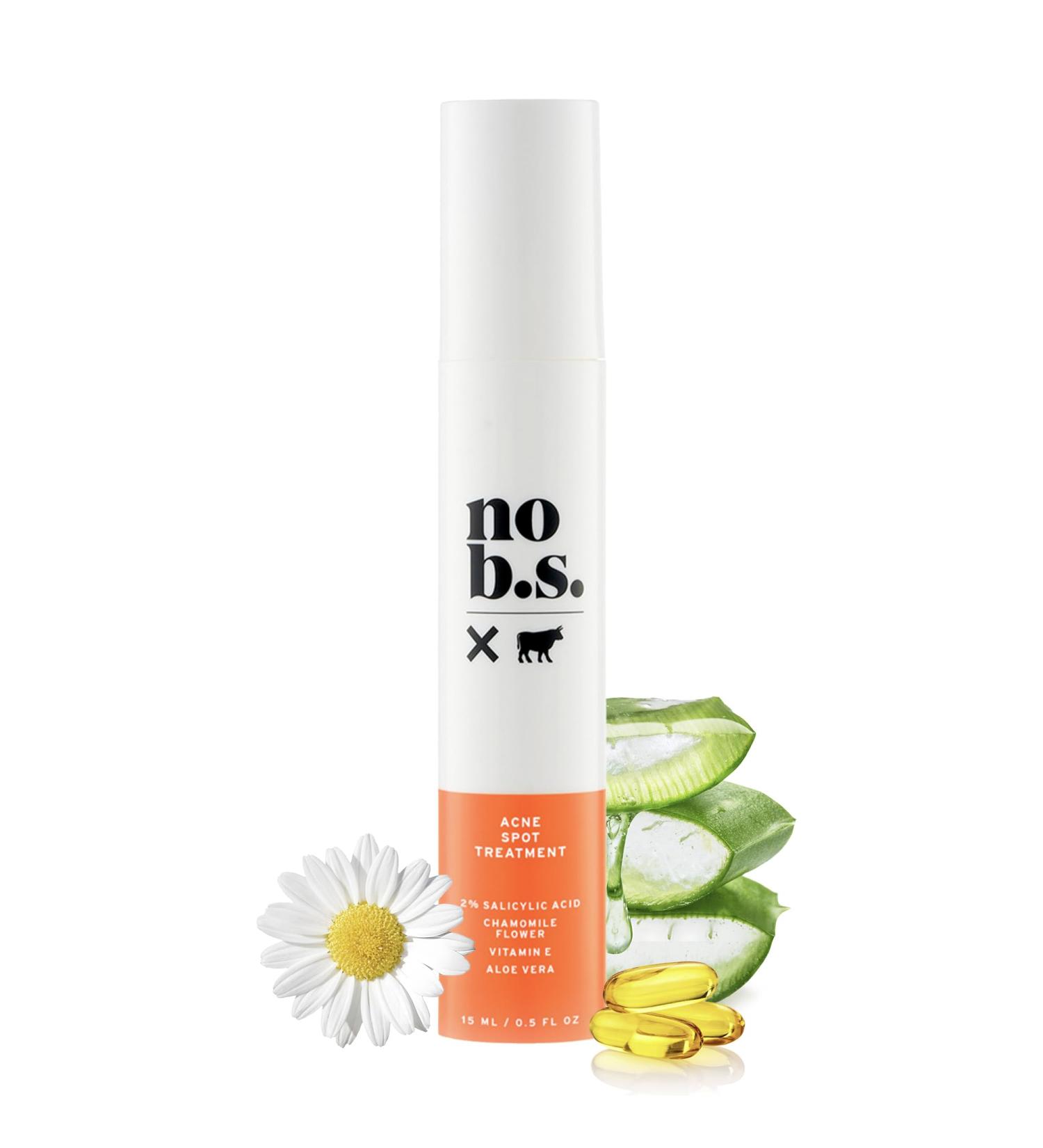 No Bad Stuff - Acne Spot Treatment - Acne Control with 2% Salicylic Acid, Fades Blemishes, with Chamomile, Aloe Vera & Vitamin E (0.5 oz) - Buy Online on GoSupps.com