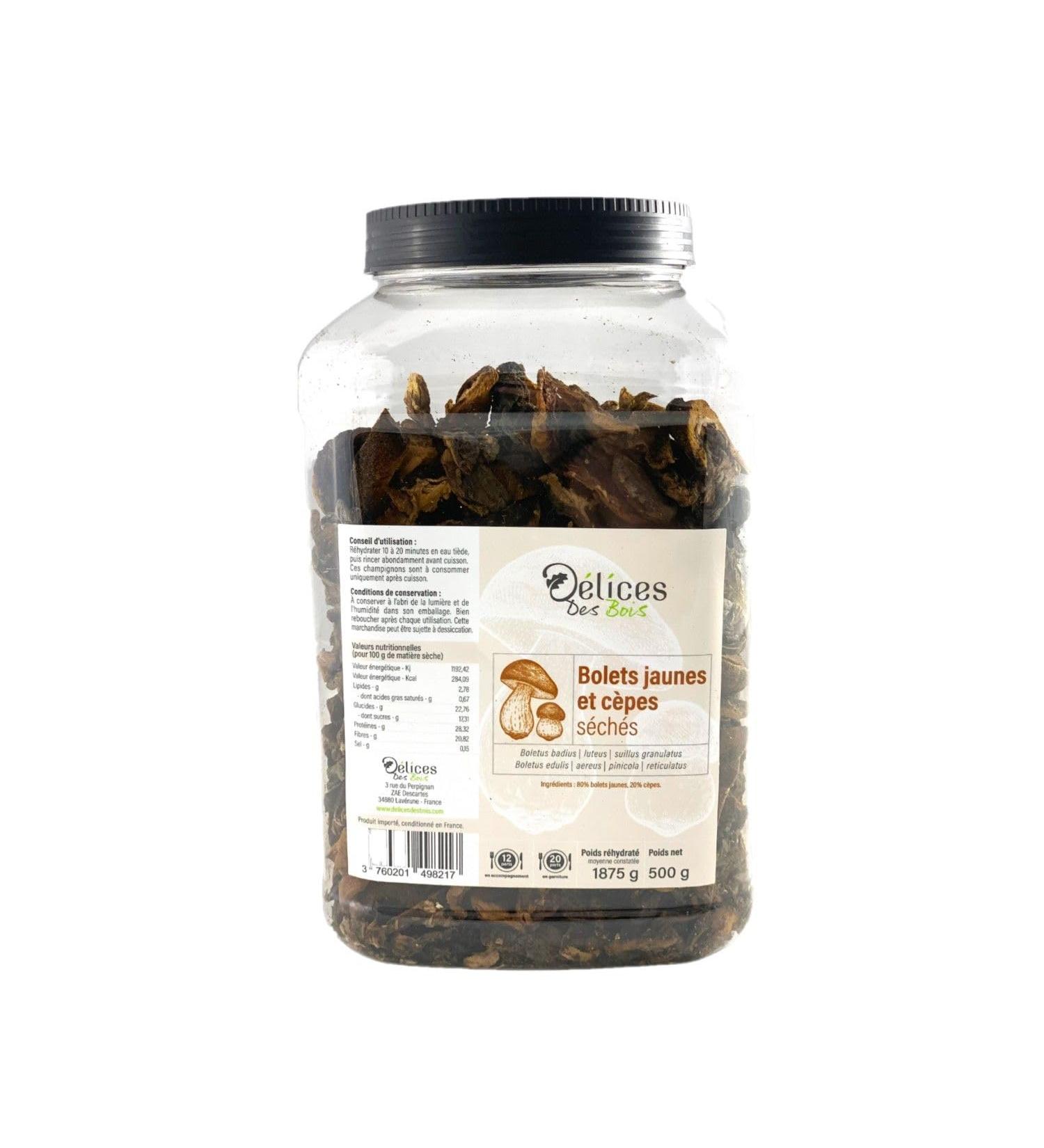 D lices Des Bois Boletus (80%) and cep (20%) - 500g jar