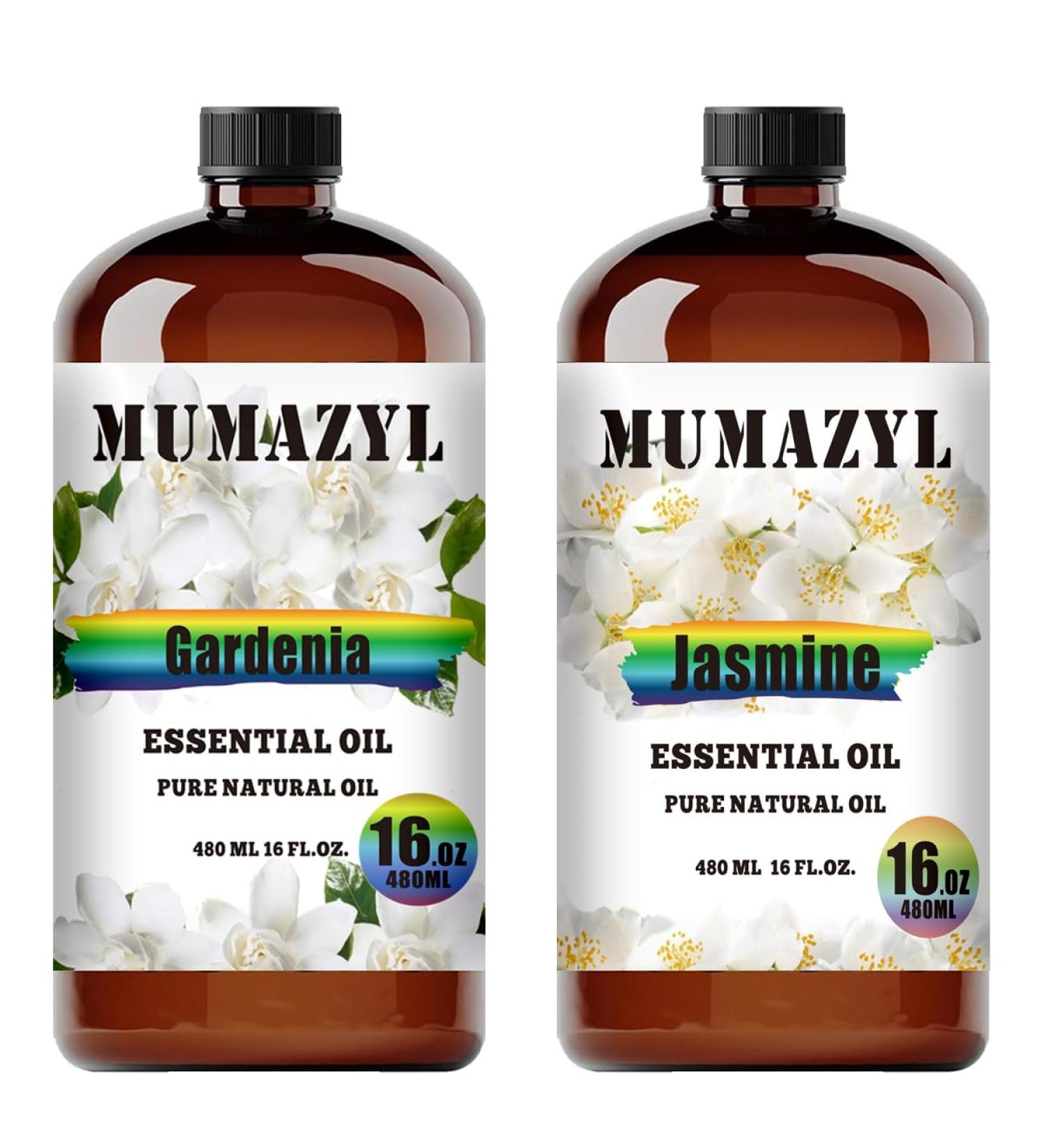 Gardenia Essential Oil and Jasmine Essential Oil 16 Fl Oz 480ML for Halloween Thanksgiving Day Christmas New Year's Day Gifts - Buy Online on GoSupps.com