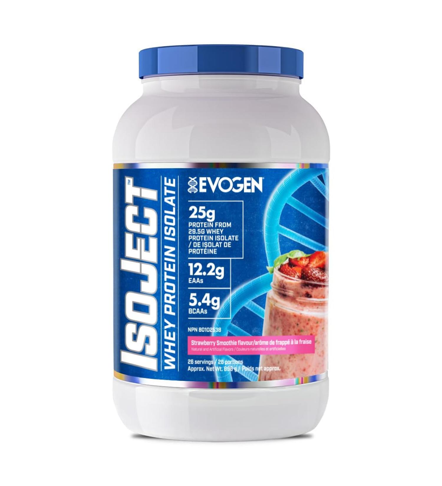 Evogen Isoject Whey Isolate Protein Powder BCAA EAA for Men & Woman (Strawberry) - Buy Online on GoSupps.com