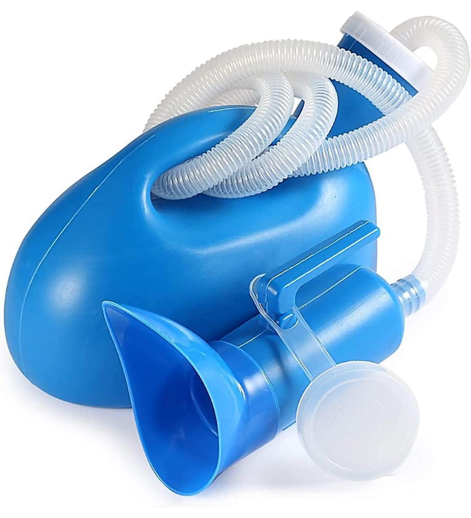 Potty Urine Bottles for Men Women Urinal Pee Bottle Universal Portable 2000 ML with Female Adapter for Camping Car Travel - Buy Online on GoSupps.com