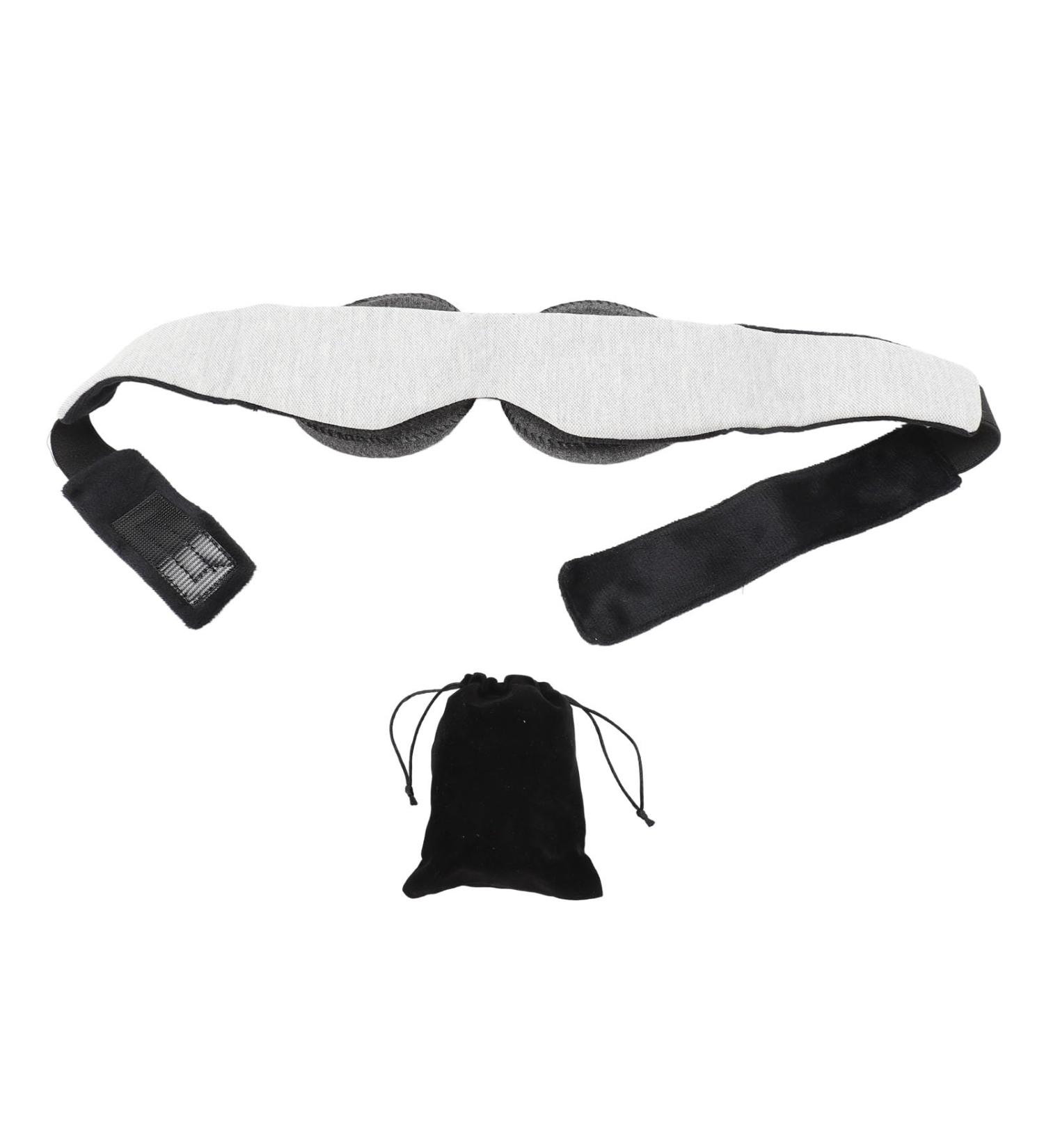 Memory Cotton 3D Contoured Eye Patch Light Blocking No Pressure Movable Eye Pad for Sleep Yoga Meditation Grey - Buy Online on GoSupps.com