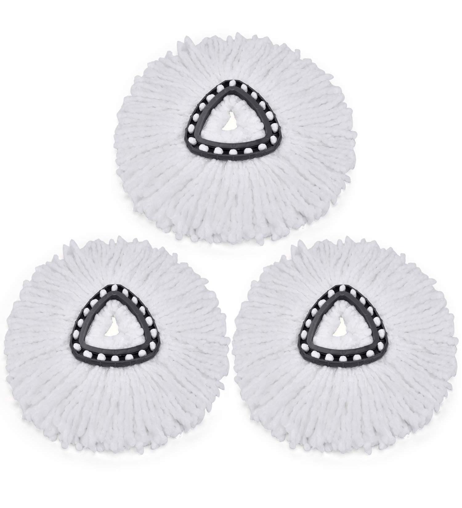 Gulongome 3 Pack Replacement Spin Mop Head Refills - Microfiber Easy Cleaning - Buy Online on GoSupps.com