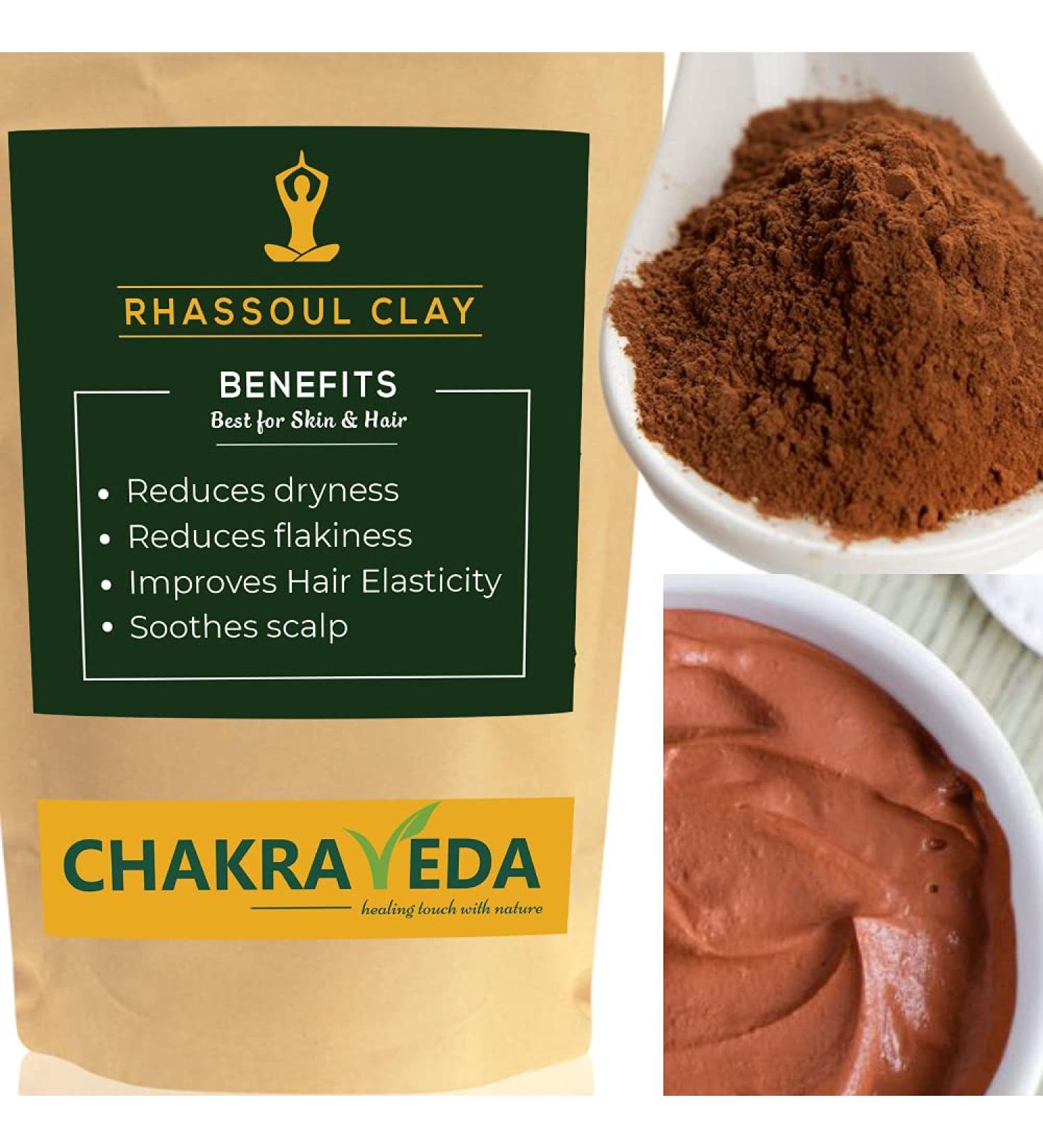 Rhassoul Clay Best for Skin 100% Natural 100g by ChakraVeda - Buy Online on GoSupps.com