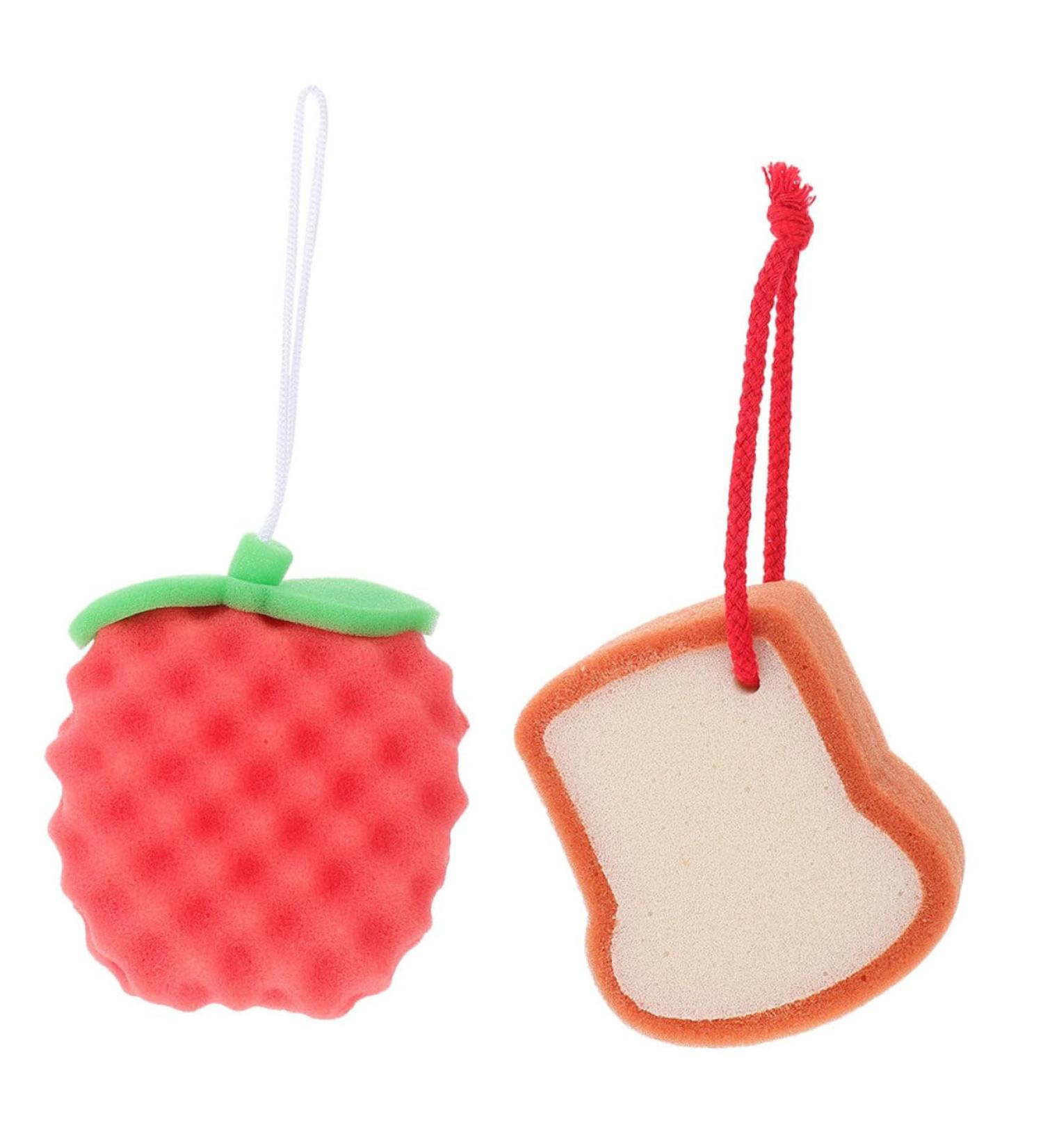 FRCOLOR Body Sponge Bath Sponge exfoliating Pads Sponge Newborn Bath loofah Bath sponges Bath sponges for Shower Body wash Soft Bath Sponge Brush Child Kids Bath Scrubbers 17x14x4.5cm - Buy Online on GoSupps.com