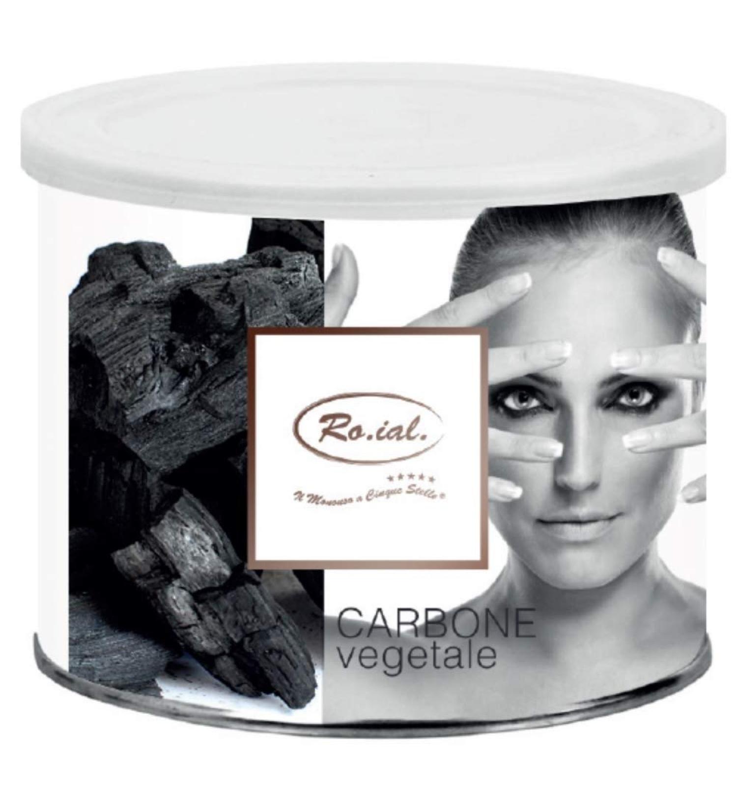 Ro.ial warm wax/depilatory wax can for hair removal - with vegetable charcoal/charcaol - Charbon Vegetale - 400 ml!