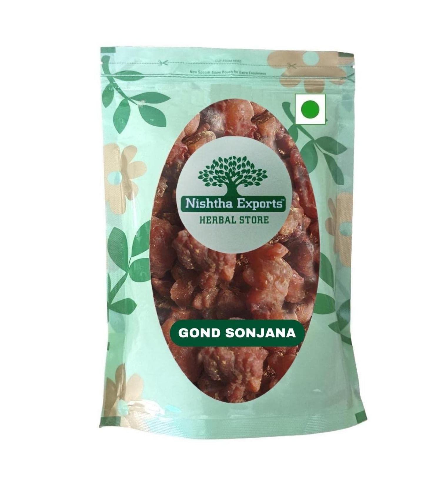 Gond Sonjana- Moringa Gum-Raw Herbs-Gond Sohjana-Phool Supari-Jadi Booti-Single Herbs (50 Gram) - Buy Online on GoSupps.com