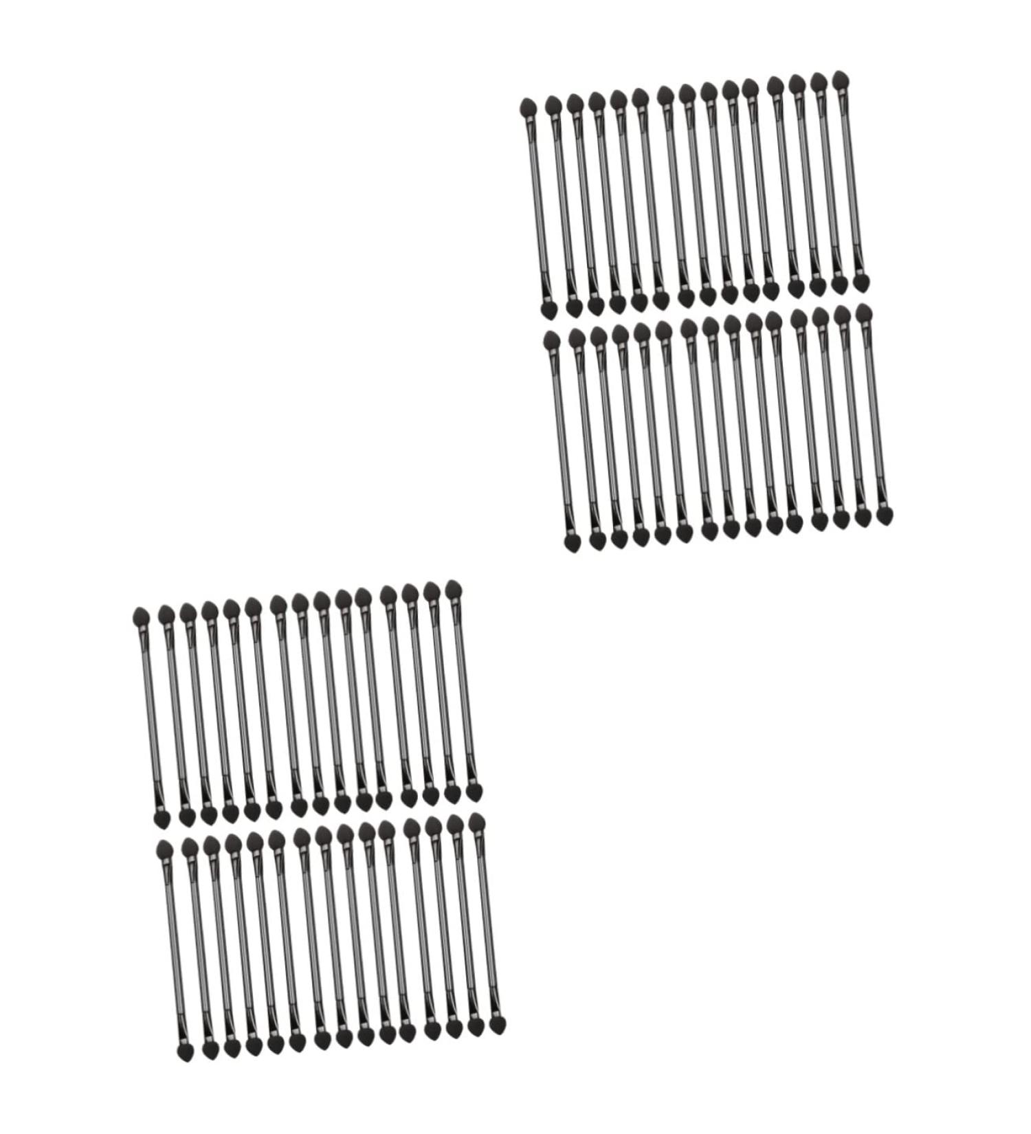 Healeved 60 Pcs Double Ended Eyeshadow Brush Double-headed Eyeshadow Stick Cosmetic Tool Artificial Fiber - Buy Online on GoSupps.com