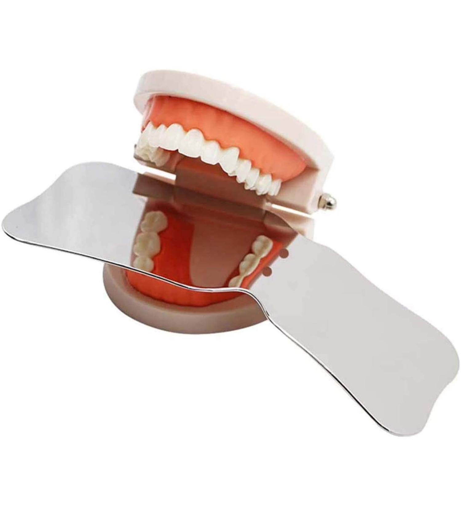 Dbtxwd Stainless Steel Double-Sided Photo Mirror | Intraoral Orthodontic Implant Reflector for Dental Professionals - International Shipping - Buy Online on GoSupps.com
