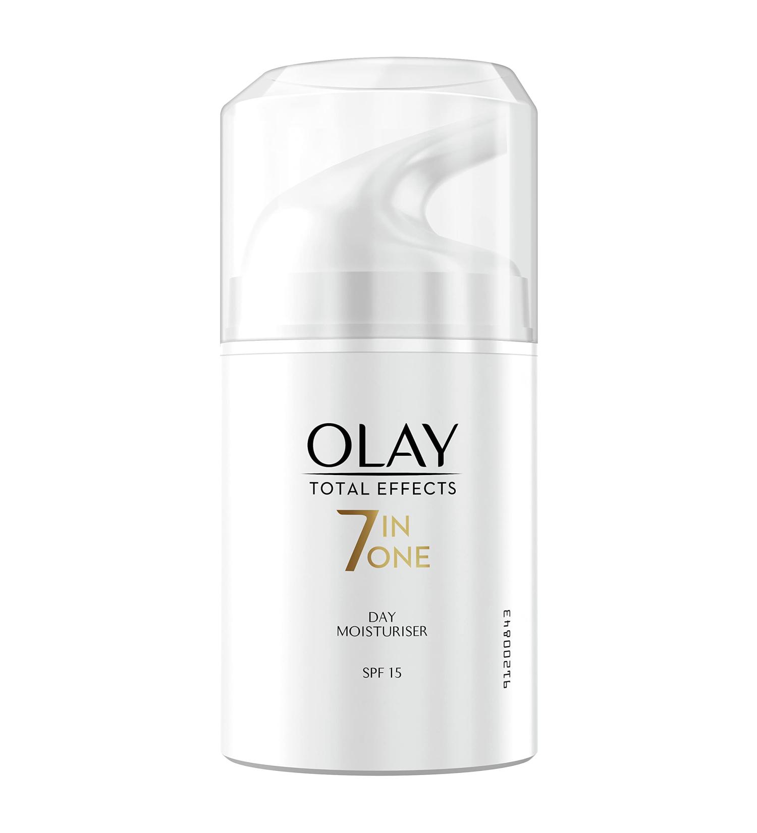  Olay Olay Total Effects 7-in-1 Day Cream (50g) with Vitamin E B3 & B5 Moisturizer for Women Face Cream for Women Care & Protection for Dry Skin SPF 15 - Buy Online on GoSupps.com