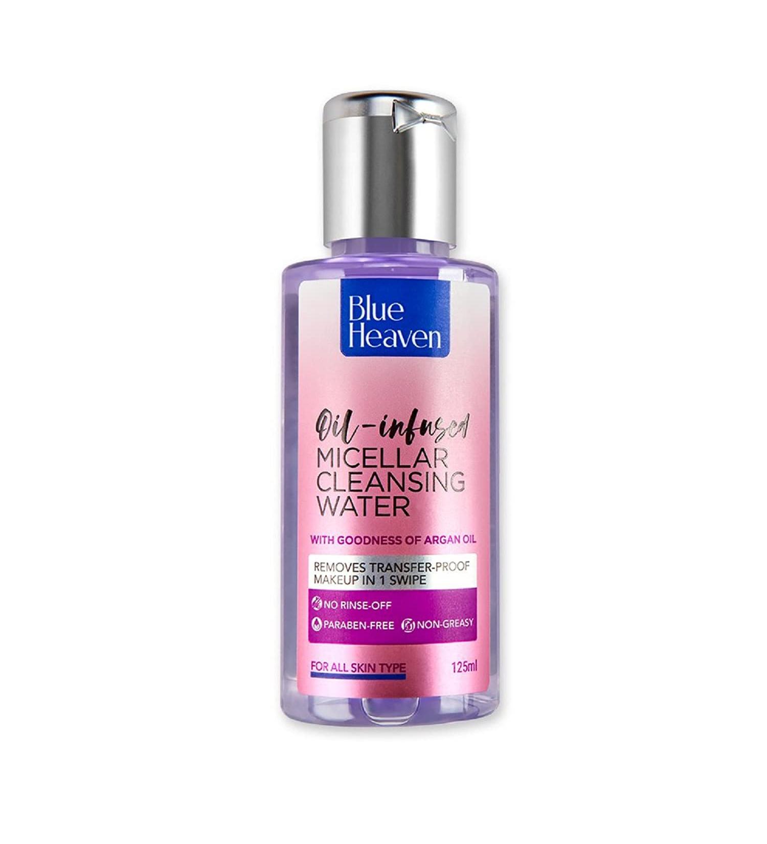 Blue Heaven Bi-Phase Makeup Remover & Micellar Cleansing Water 125ml | Gentle Skin Care for All | Fast International Shipping - Buy Online on GoSupps.com