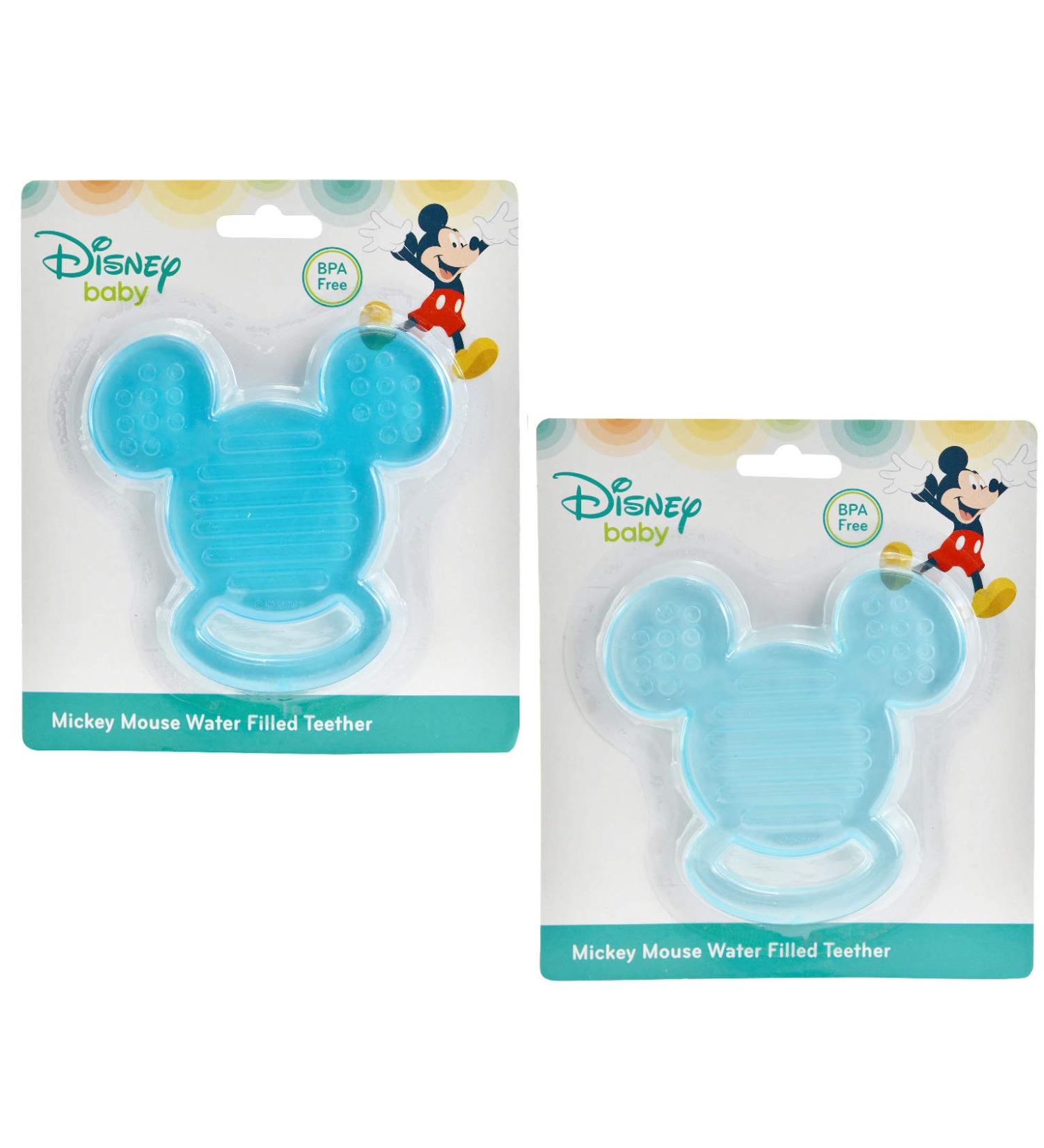 Disney 2-Pack Baby Mickey Mouse Water Filled Teether Blue