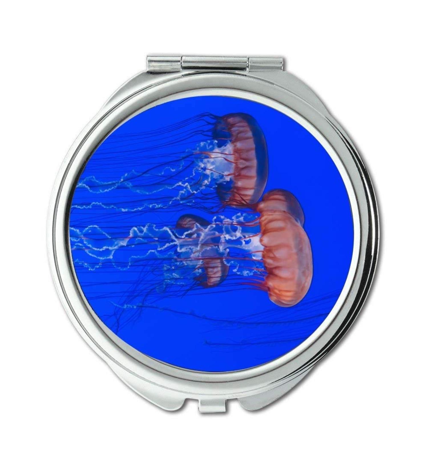 Mirror Compact Mirror animals jellyfishes ocean pocket mirror portable mirror - Buy Online on GoSupps.com