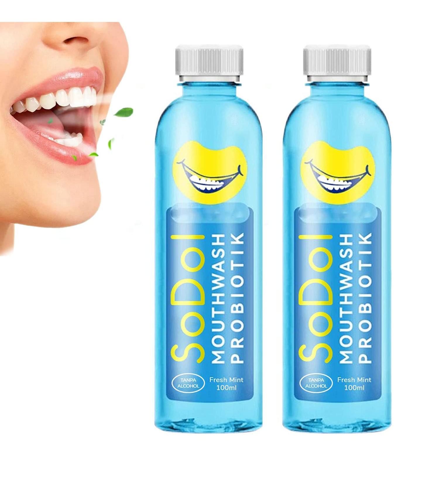 Buy 2PCs ShinyTeeth Mouthwash 100ml - Natural & Organic Whitening Solution for Glossy Teeth - Buy Online on GoSupps.com