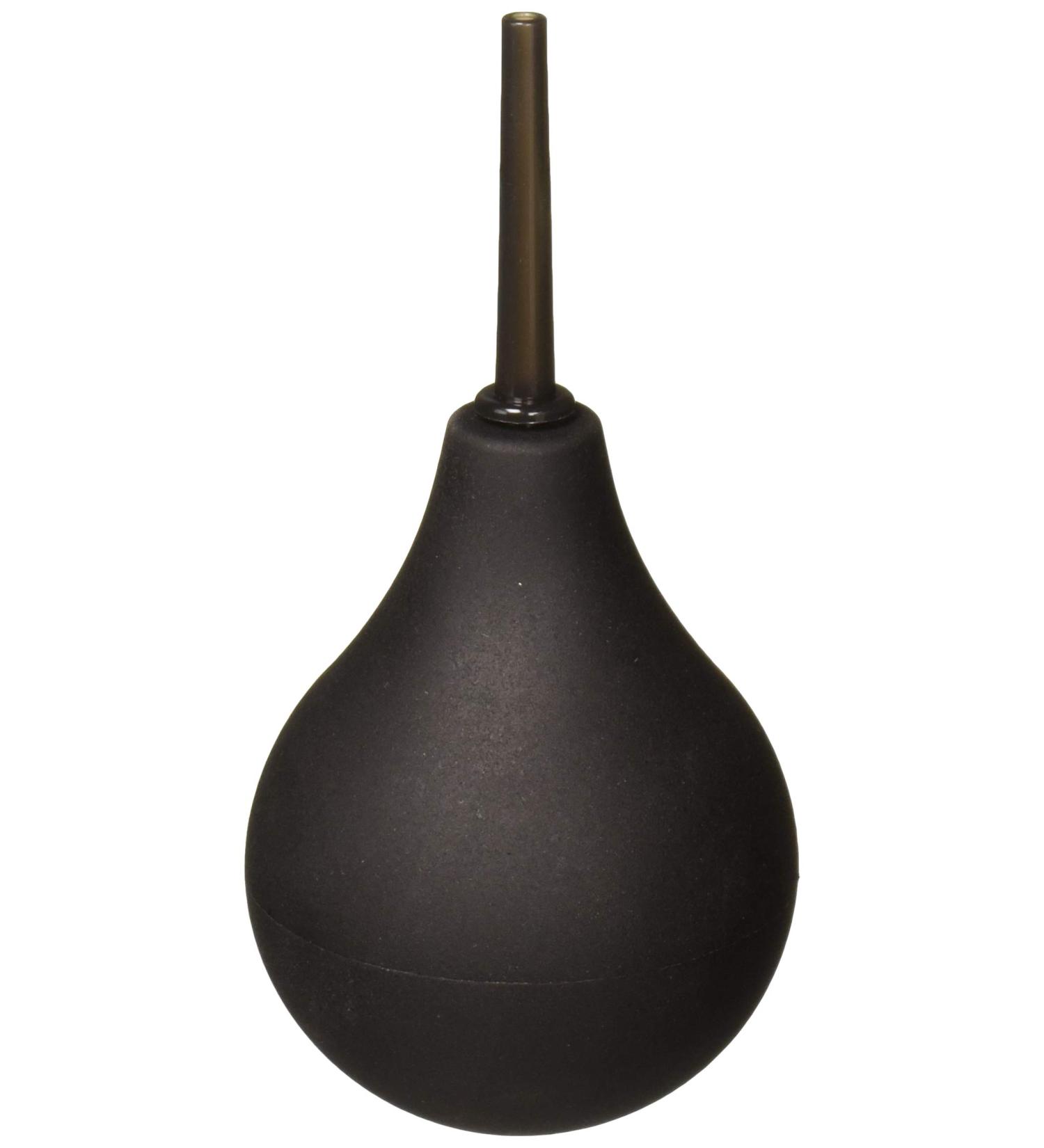 SHIBARI Triton Easy-Squeeze Enema Bulb - Flexible Tip, BPA & Phthalates Free - Silicone Douche for Men & Women - 7.4oz - Black - Buy Online on GoSupps.com