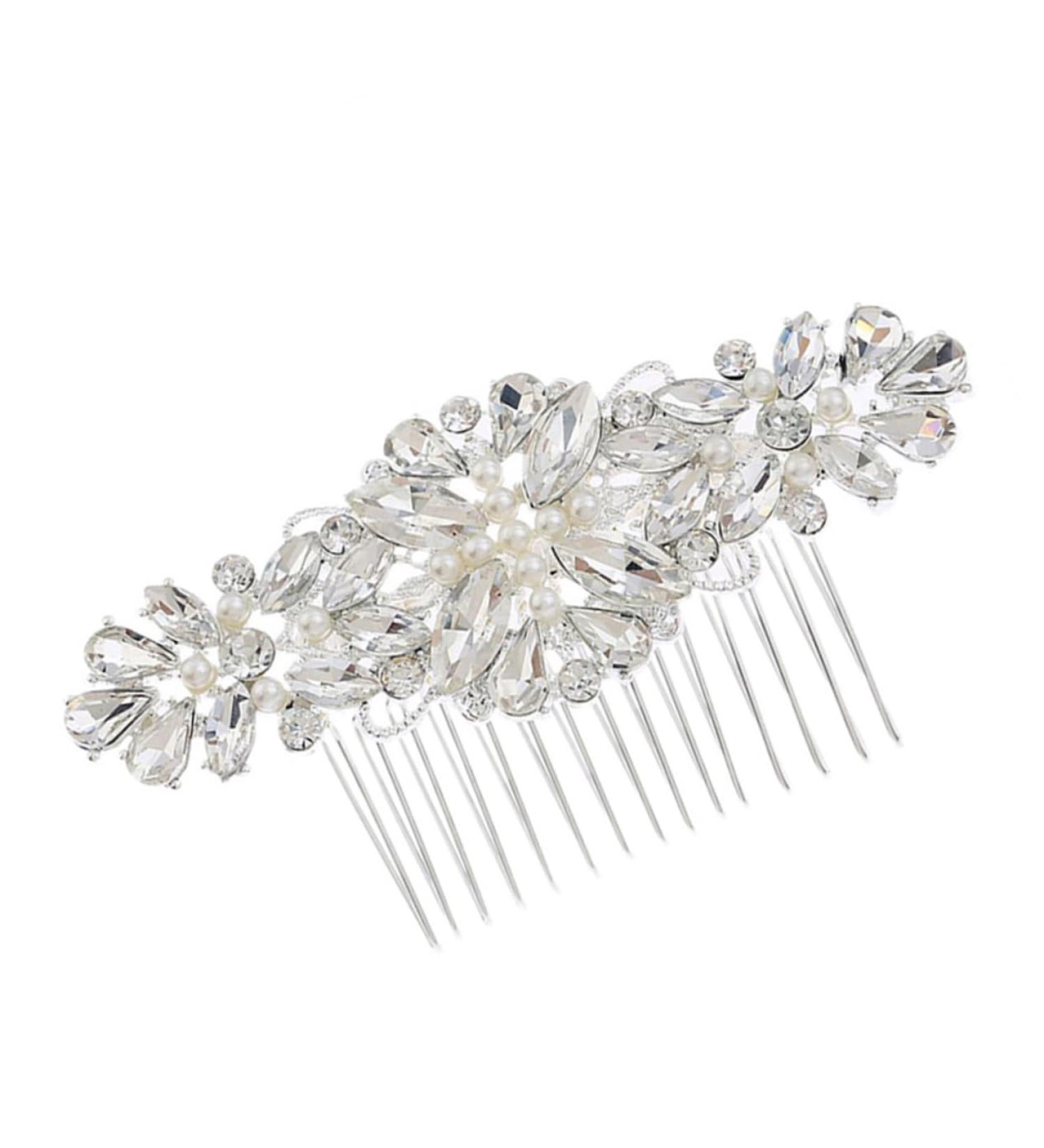 Housoutil 1pc Hair Comb Wedding Comb Wedding Hairstyles Teasing Combs for Women Hairpin Pearl Bride - Buy Online on GoSupps.com