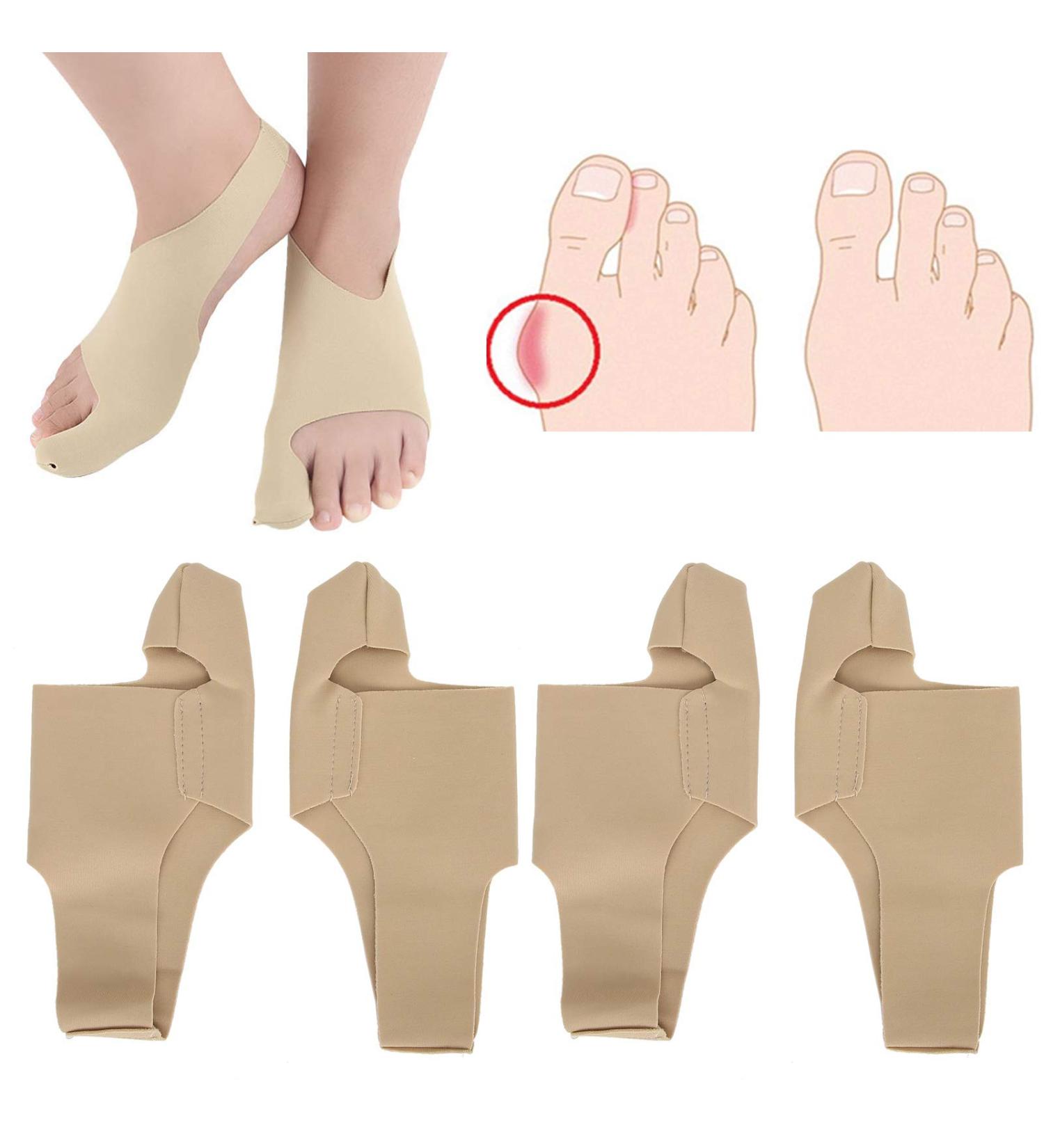 Bunion Valgus Corrector Set for Men and Women - 2 Pairs, Adjustable Protection Cover - Size S (35-39) - Buy Online on GoSupps.com