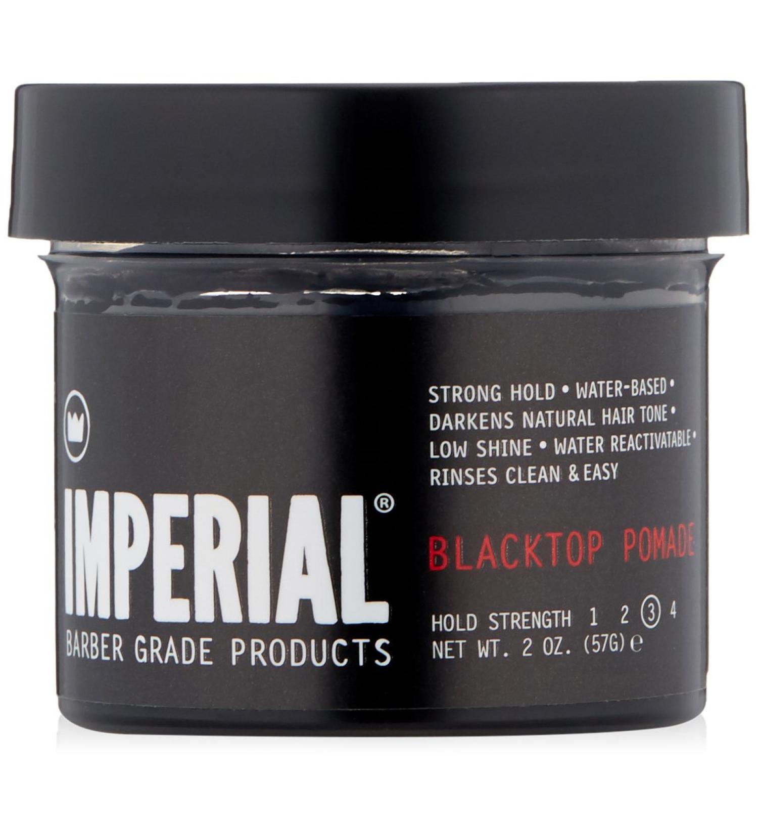 Imperial Barber Pomade Blacktop 2 oz - Premium Hair Styling Product - Buy Online on GoSupps.com