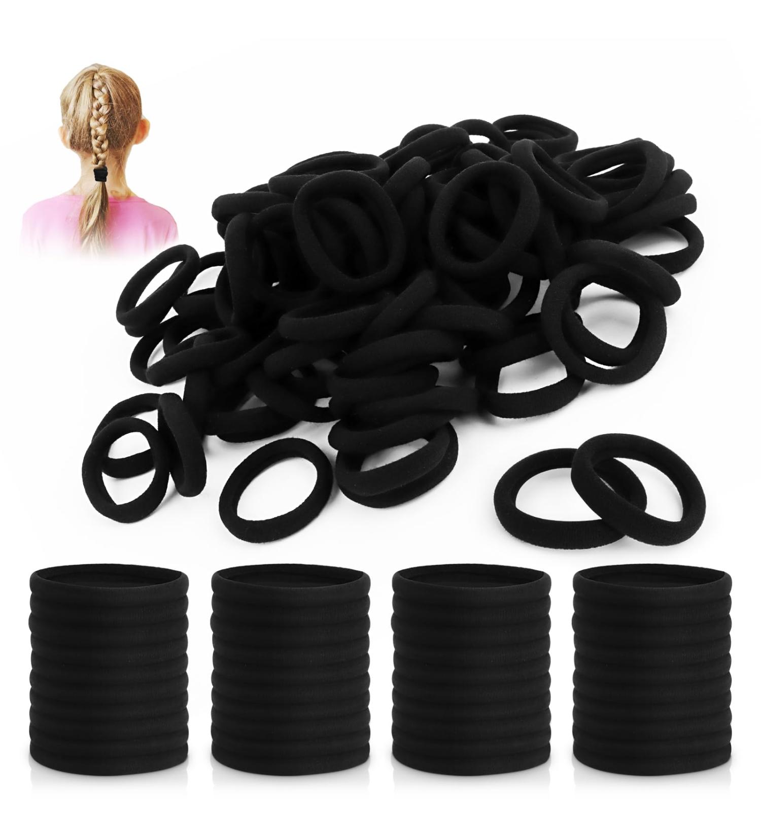 30 Pieces Hair Elastics Coloured Hair Elastics Hair Ties for Women for Women or Girls Mixed Colors Seamless Cotton Thick Hair Elastics Premium Cotton - Buy Online on GoSupps.com