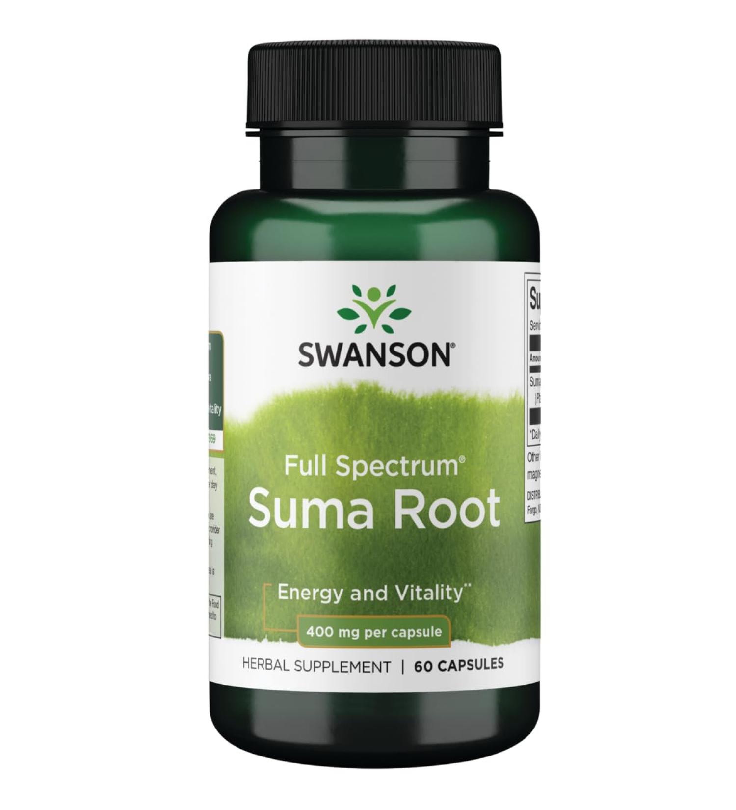 Swanson Full Spectrum Suma Root 400 Milligrams 60 Capsules