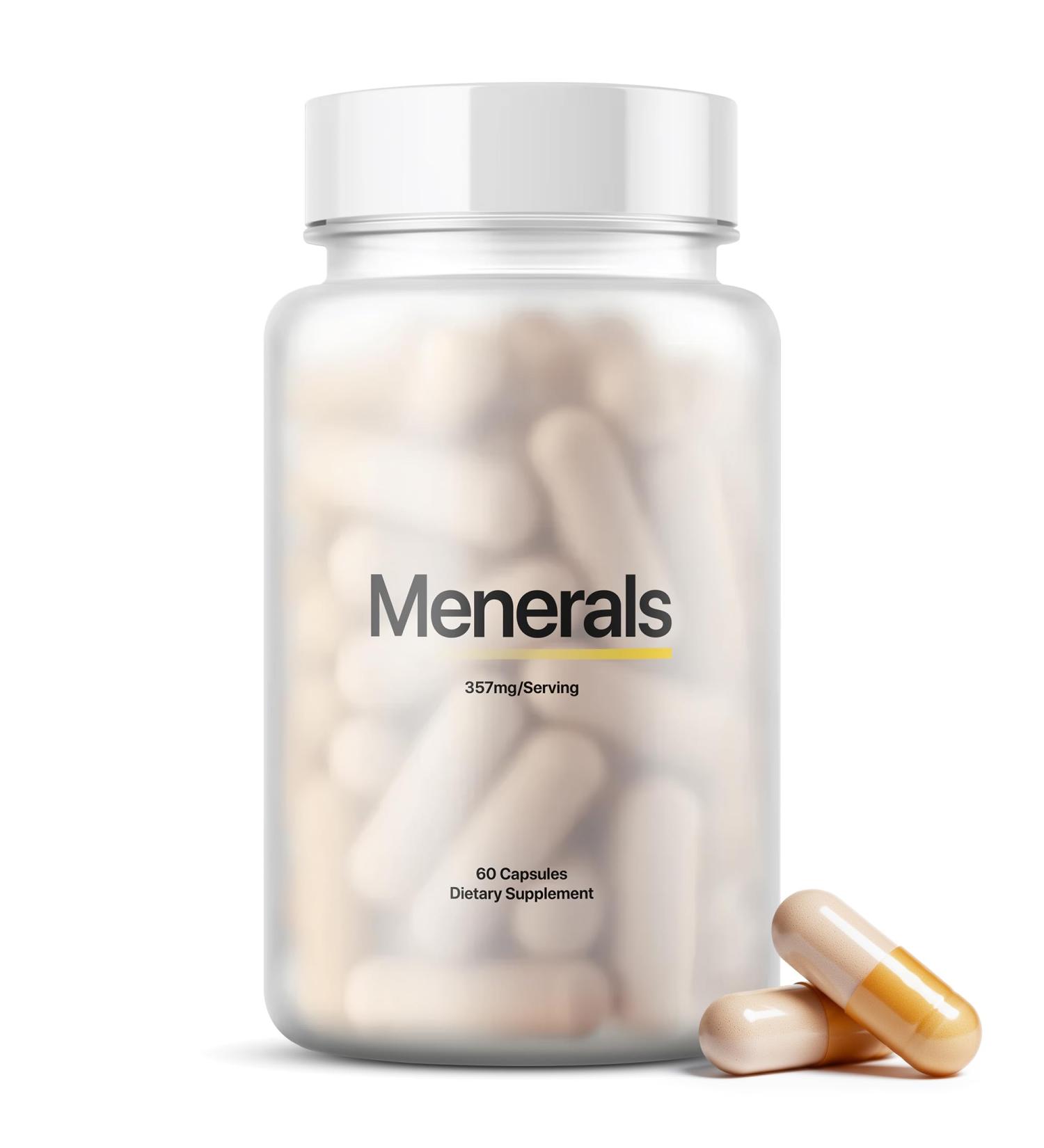 Menerals Mens Multivitamin Powerful All in One Mineral Supplement for Men Natural Trace Minerals with Fulvic Acid from Rich American Soil Supports Daily Energy Vitality Focus and Mens Health - Buy Online on GoSupps.com