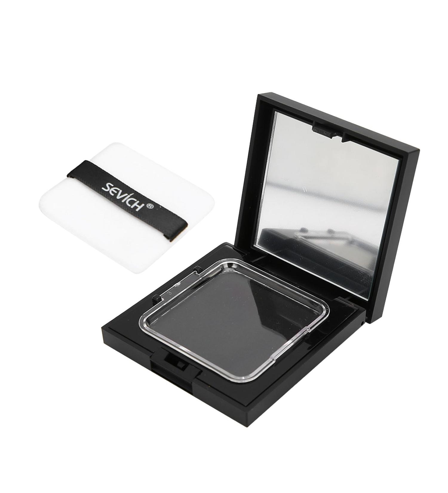 Buy Instantly Hairline Powder - Hair Root Touch Up Concealer for Receding Hairline | Windproof & Sweatproof Shadow Powder (Black) | Professional Styling with Mirror & Puff - Buy Online on GoSupps.com