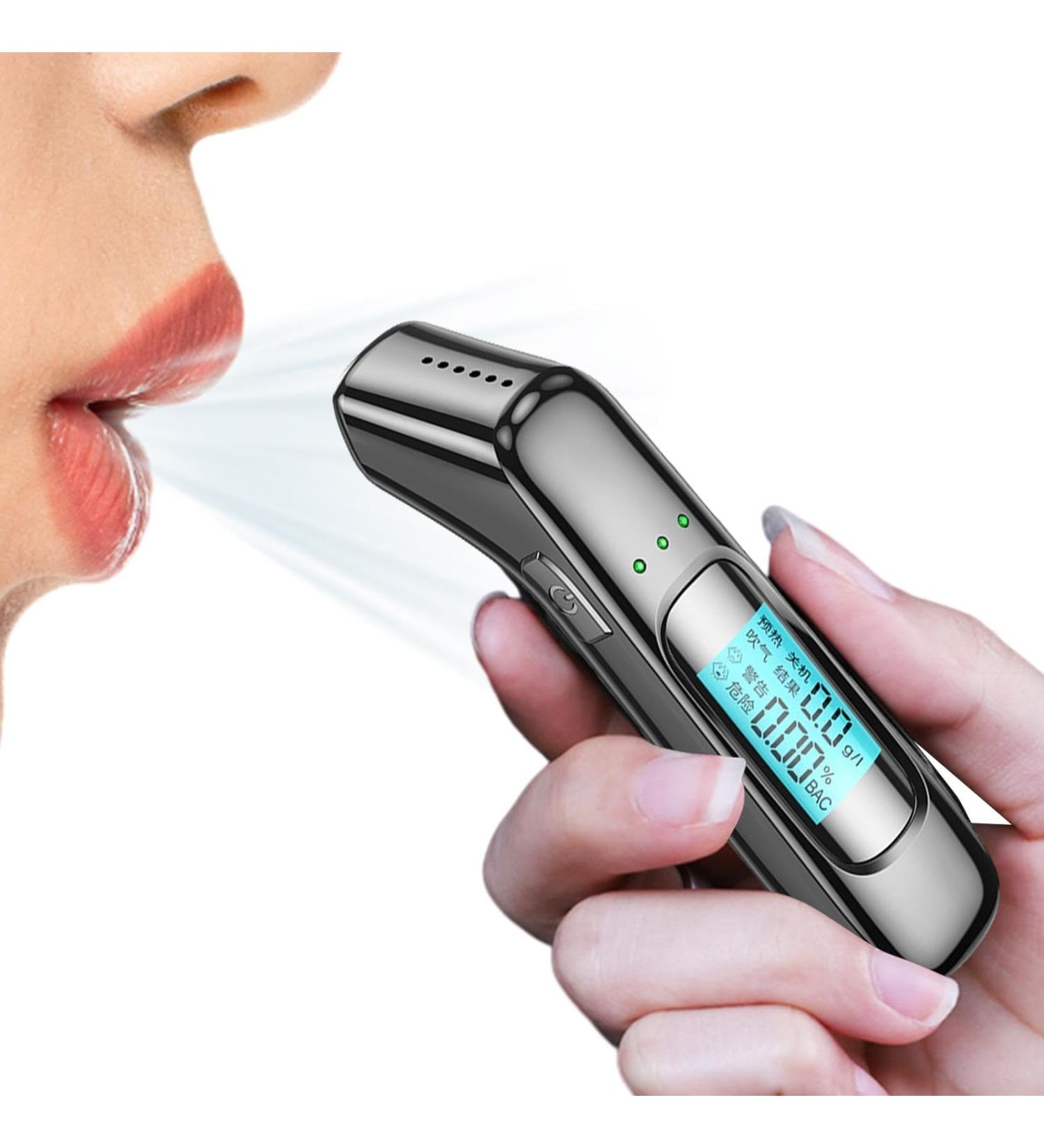 Alcohol Detector | Personal Breathalyzer with LED Display | Drunk Driving Tester Alcohol Blower Tester Highly Accurate Breathalyzer Tester for Party - Buy Online on GoSupps.com