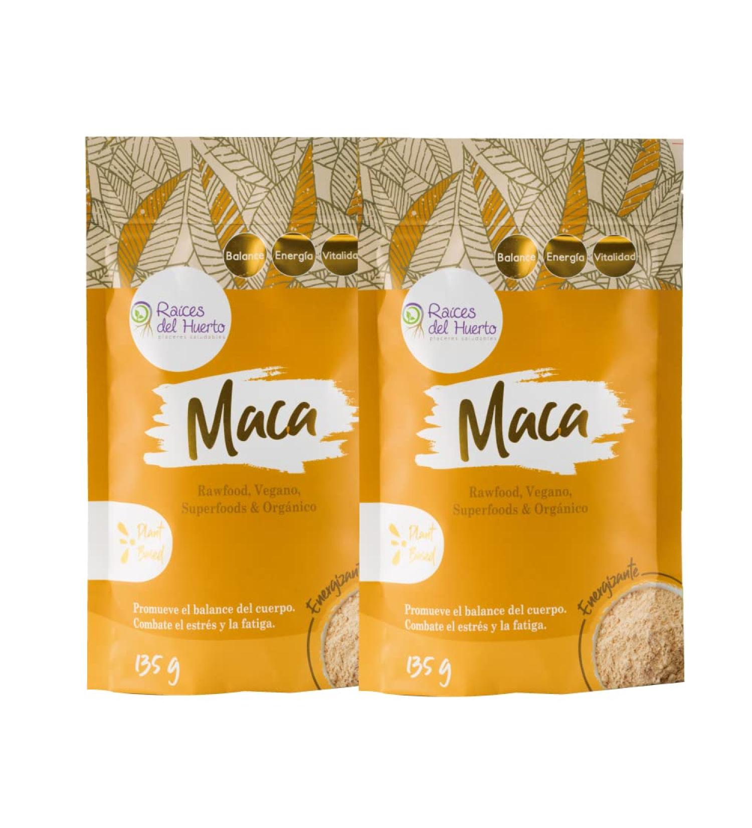 Ra ces del Huerto Organic Maca Powder Kit - 4.72 oz (135g) x 2 Packages - Buy Online on GoSupps.com
