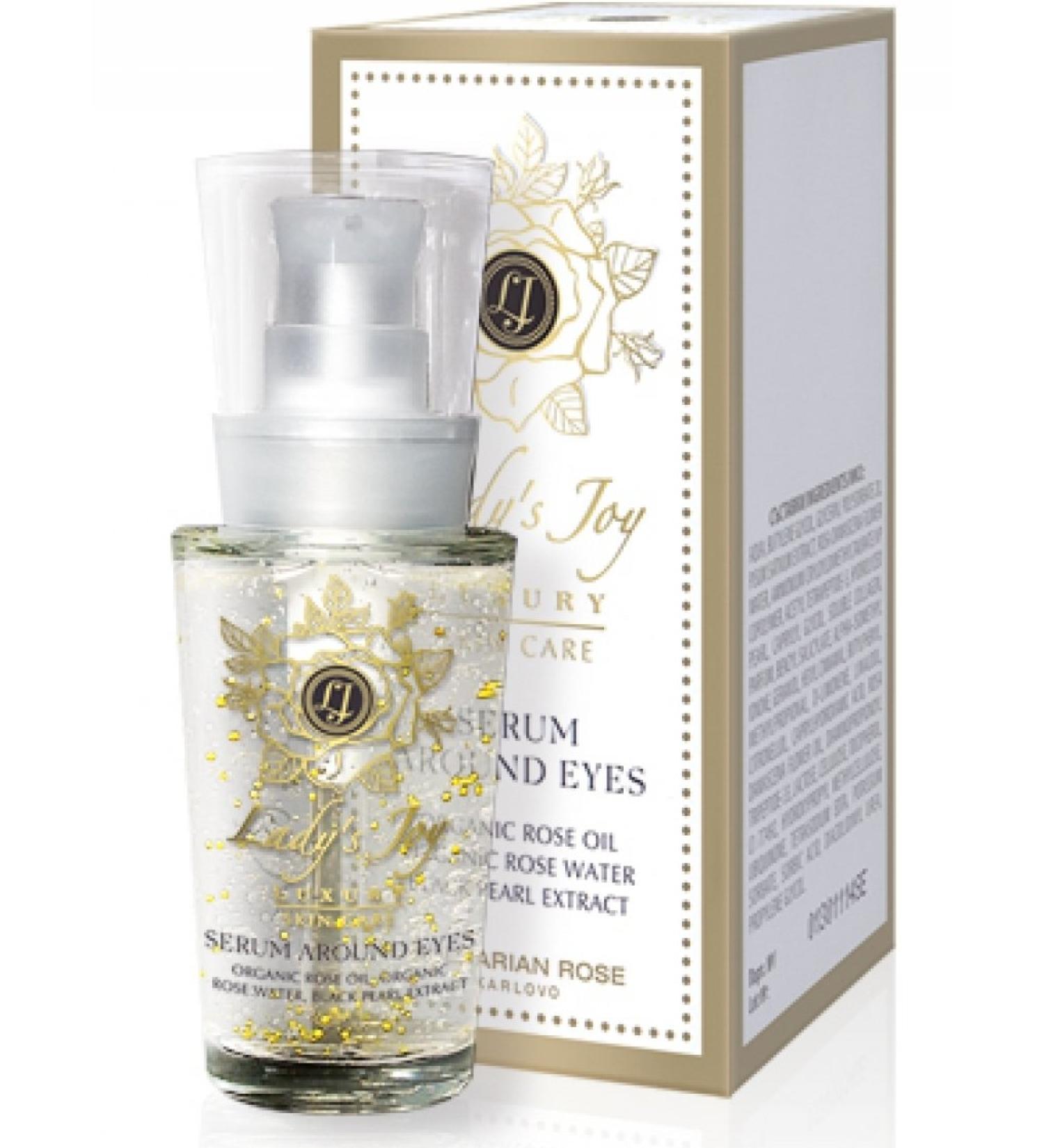 Serum around eyes Lady's Joy LUXURY skin care with Bulgarian rose oil 30 ml