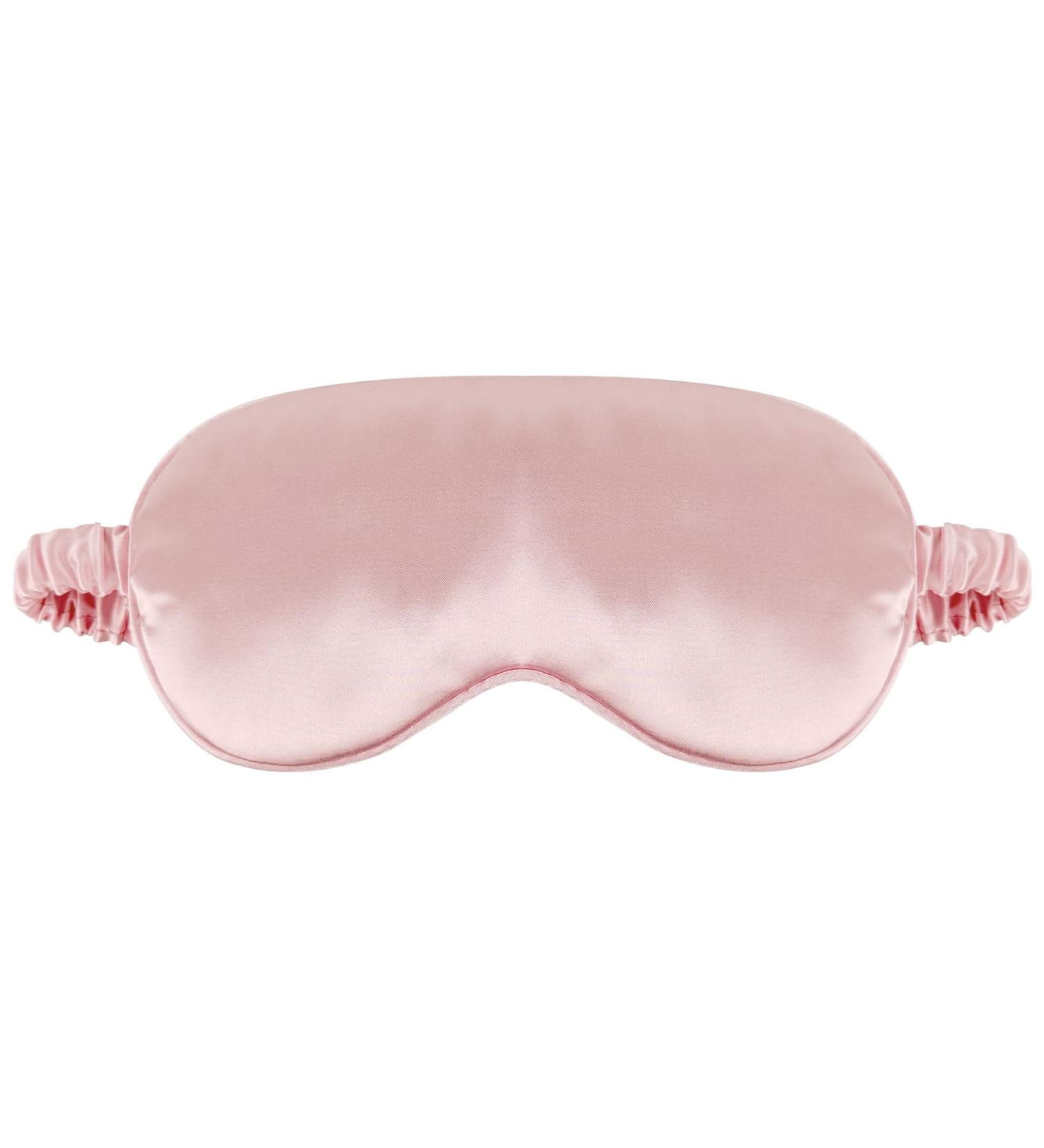 Silk Sleep Mask for Travel - Elastic Eye Mask for Women & Men - Breathable Pink Eye Mask - Buy Online on GoSupps.com