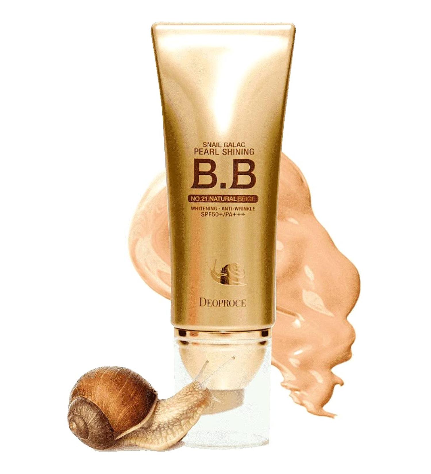 DEOPROCE Snail Galac Pearl Shining BB Cream No.23 Hydrating Radiance-Enhancing Korean BB Cream with Snail Mucin & Galactomyces 40g
