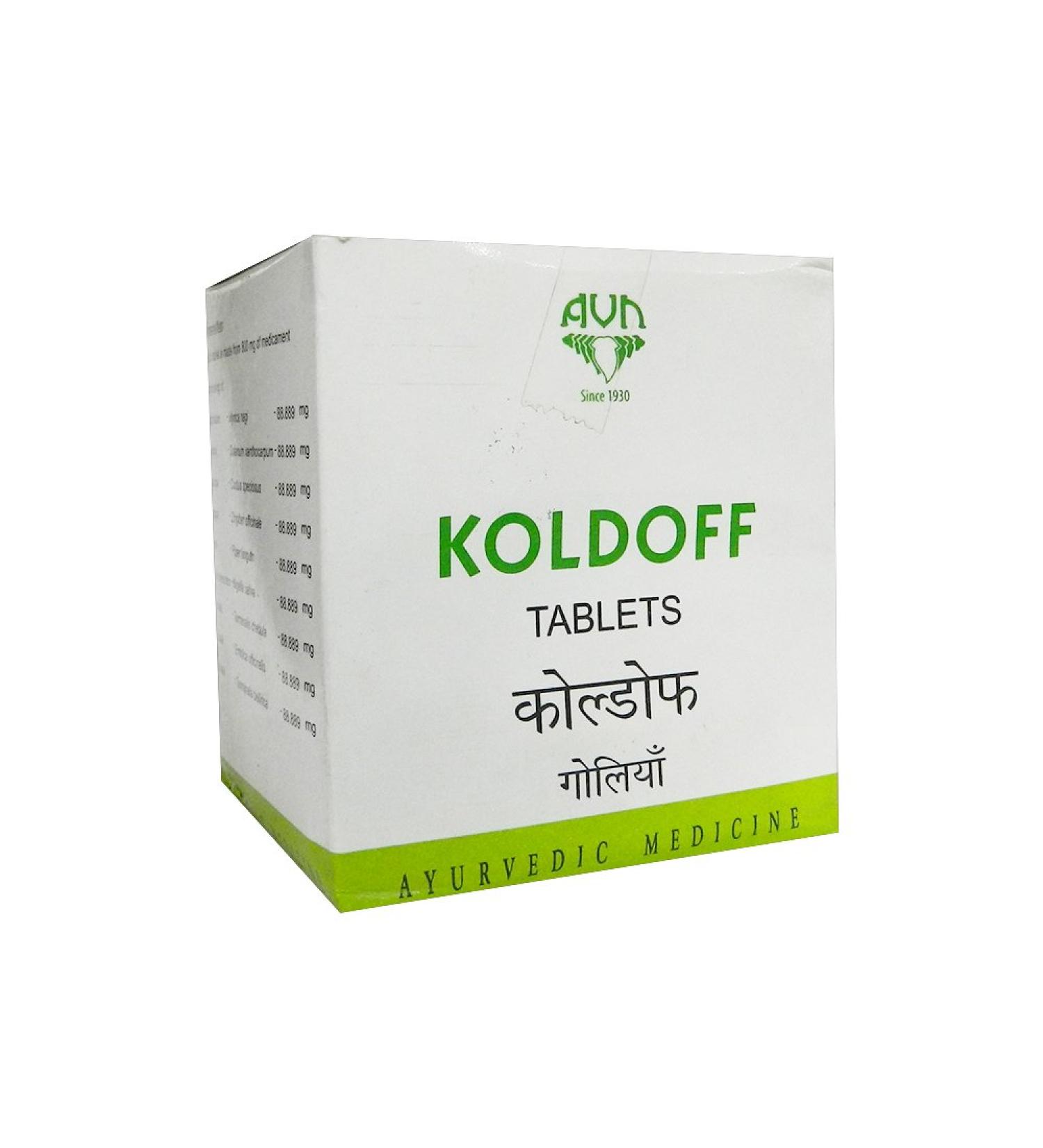 AVN Ayurveda Koldoff 100 Tablets Ayurvedic