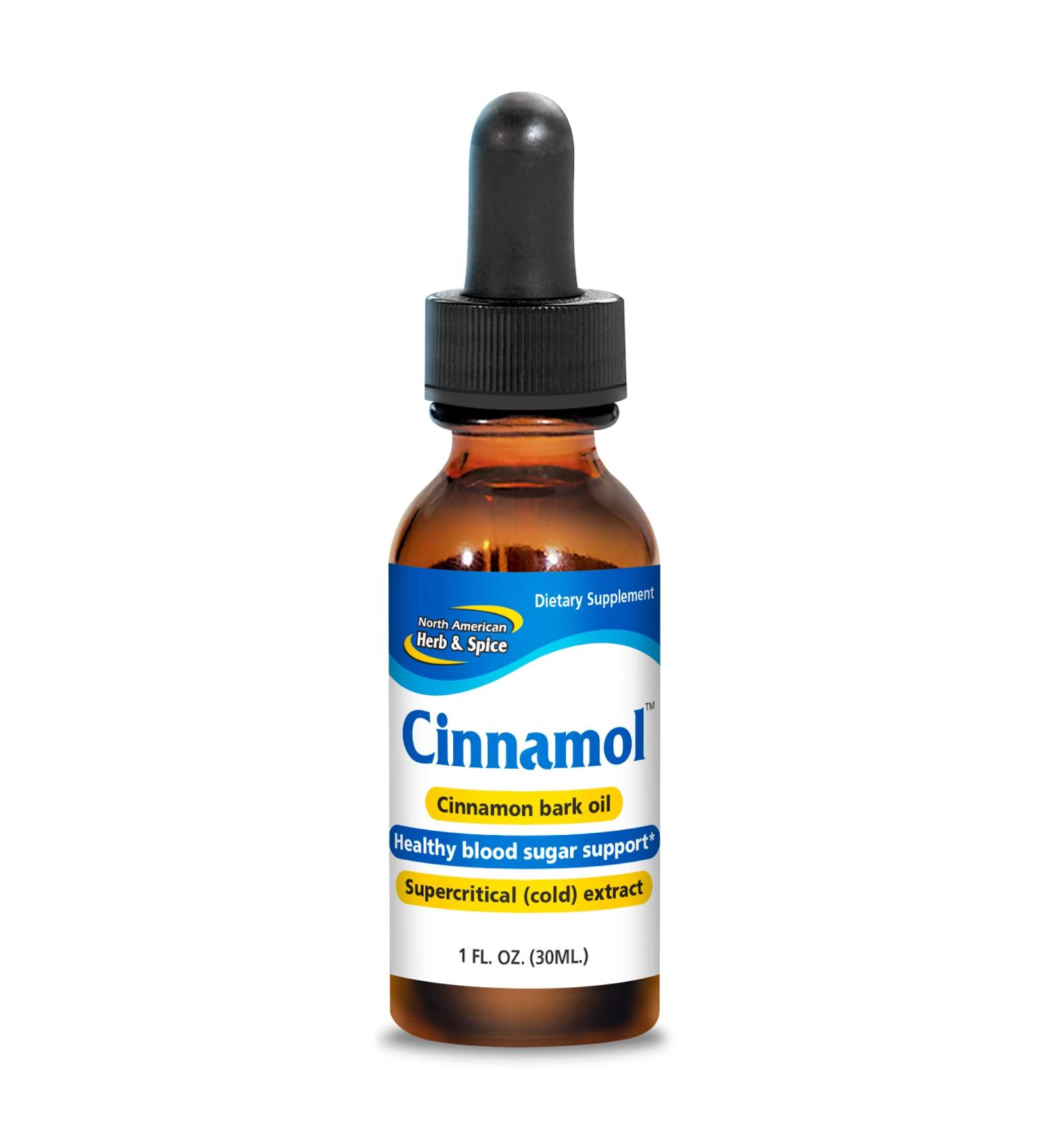 NORTH AMERICAN HERB & SPICE Cinnamol - 1 fl oz. - Cinnamon Bark Oil - Freshens Breath - Kosher - 286 Servings - Buy Online on GoSupps.com
