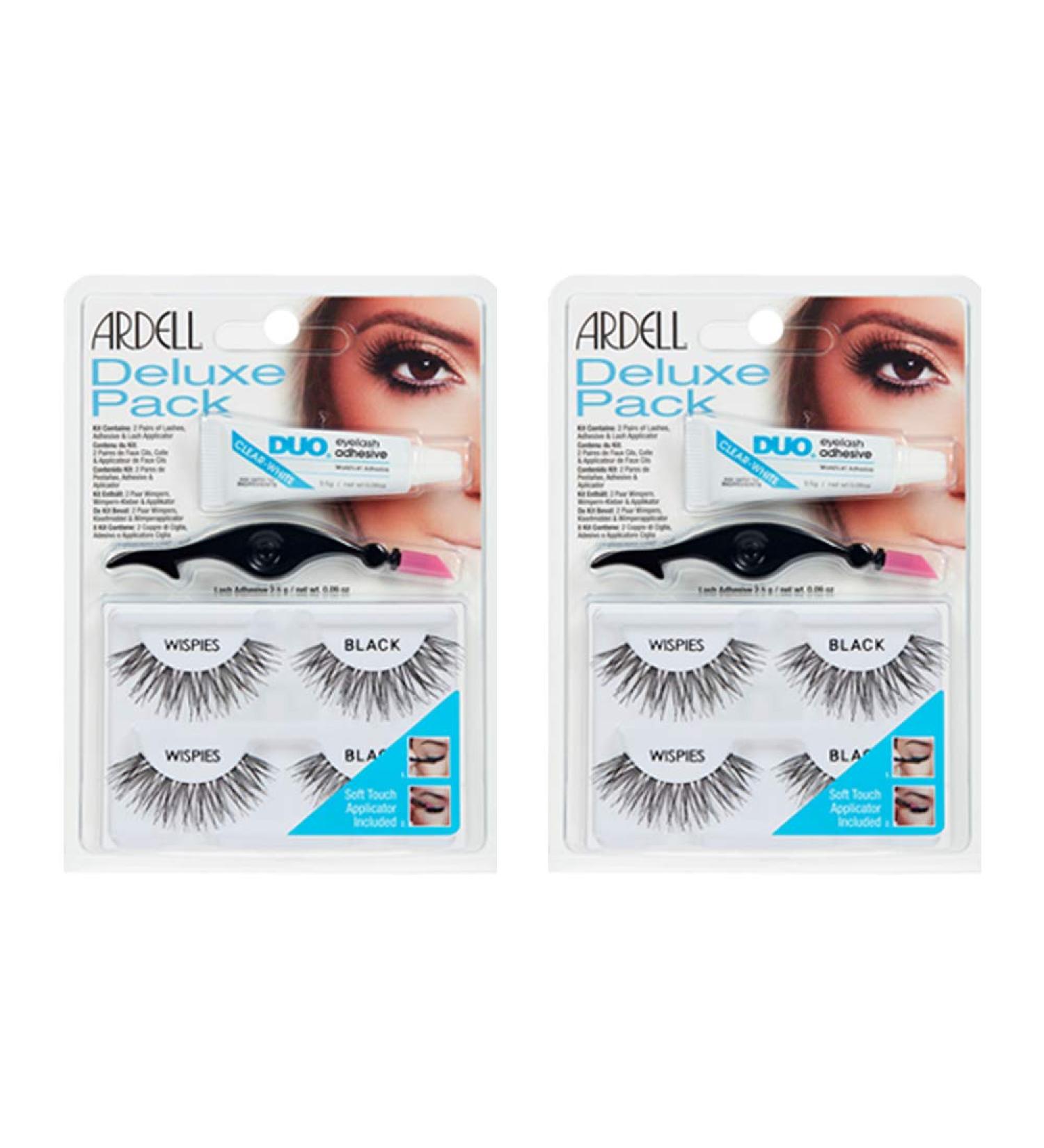 Ardell Deluxe Pack False Eyelashes Wispies - 4 Pairs of Glamorous Lashes - Buy Online on GoSupps.com