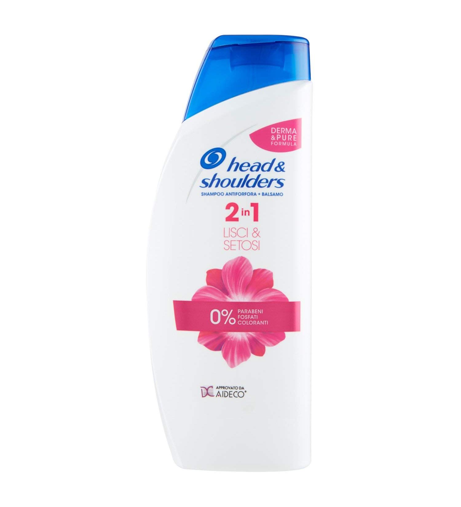 Head & Shoulders Lisci and Setosi 2-in-1 Anti-Dandruff Shampoo & Conditioner - 3 Pack (540 ml) | Best International Shipping - Buy Online on GoSupps.com