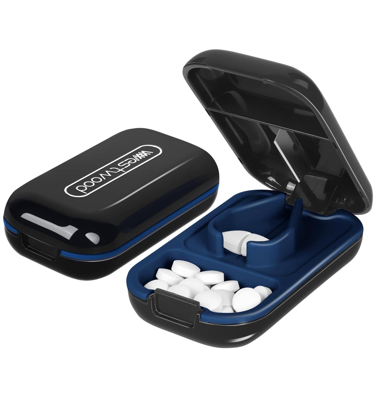 Minicoco Pill Cutter - V-Shaped Cutters for Small or Large Pills - Black - Buy Online on GoSupps.com