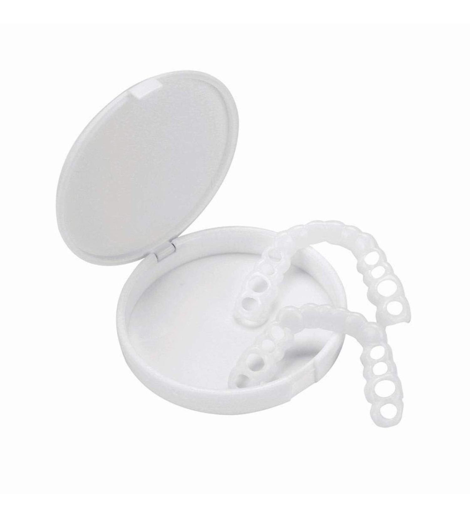 Buy 2 Sets of Comfort-Fit Fake Tooth Covers - Instant Perfect Smile Veneers - Whitening Dental Aesthetics - International Shipping Available - Buy Online on GoSupps.com