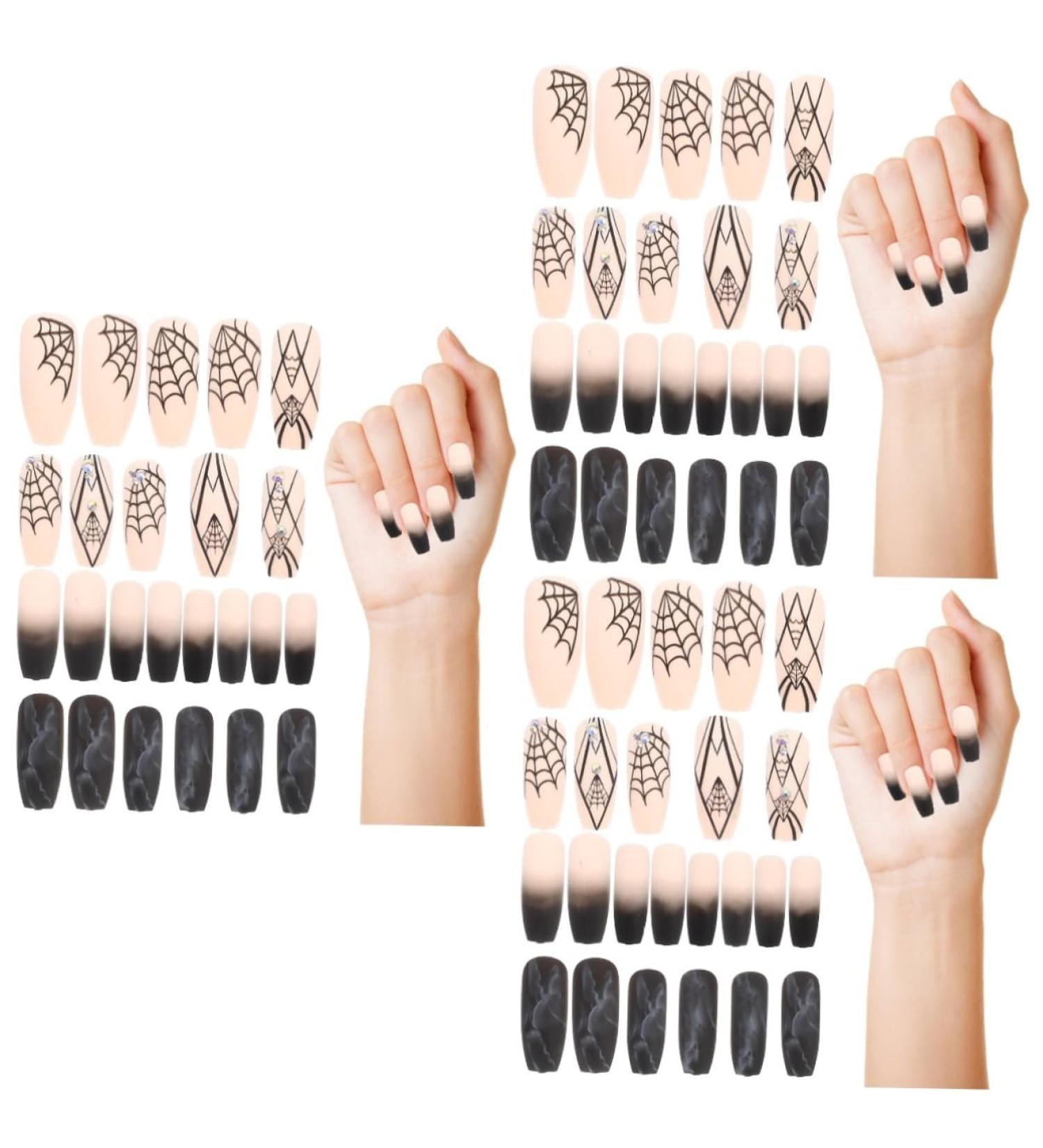 Beaupretty 3 Sets Halloween Fake Nails Fake Nails Coffin Fake Nails DIY False Nail Tips Nails for Women Ghost Decor Manicure Supply Manicures Charm Nail Decor Halloween False Nails Abs - Buy Online on GoSupps.com