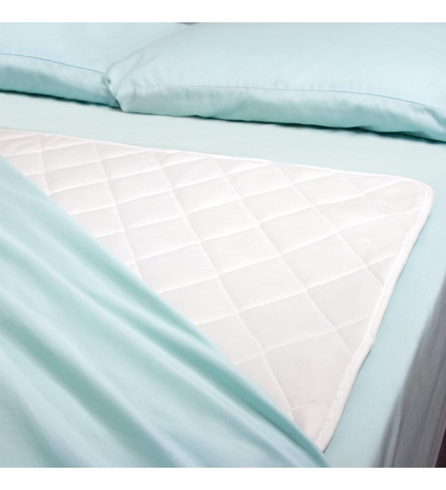 DMI Waterproof Bed Pad 36 x 52 Inch - Quilted Mattress Protector and Furniture Cover - 3 Layers of Protection - Pee Pad and Seat Protector - Without Straps - Buy Online on GoSupps.com