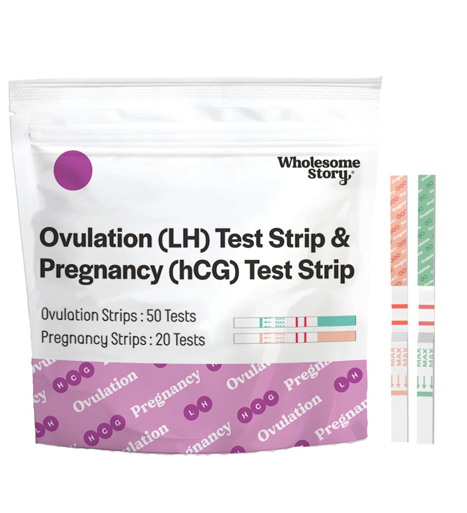 Ovulation & Pregnancy Test Strips Combo Kit - Accurate 5mm LH & hCG Tests for Early Detection | International Shipping Available - Buy Online on GoSupps.com