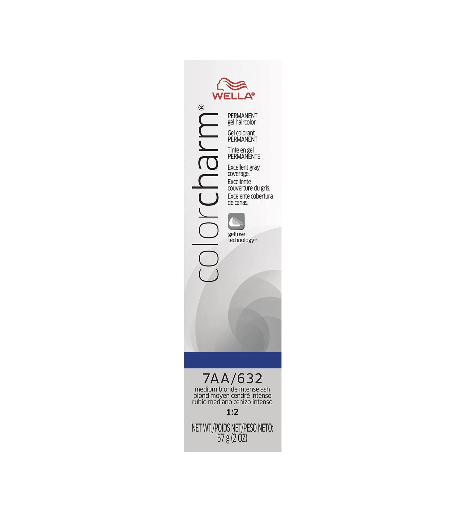 Wella ColorCharm 7AA Medium Ash Blonde Haircolor - Long Lasting Gelfuse Technology for Gray Coverage - Buy Online on GoSupps.com