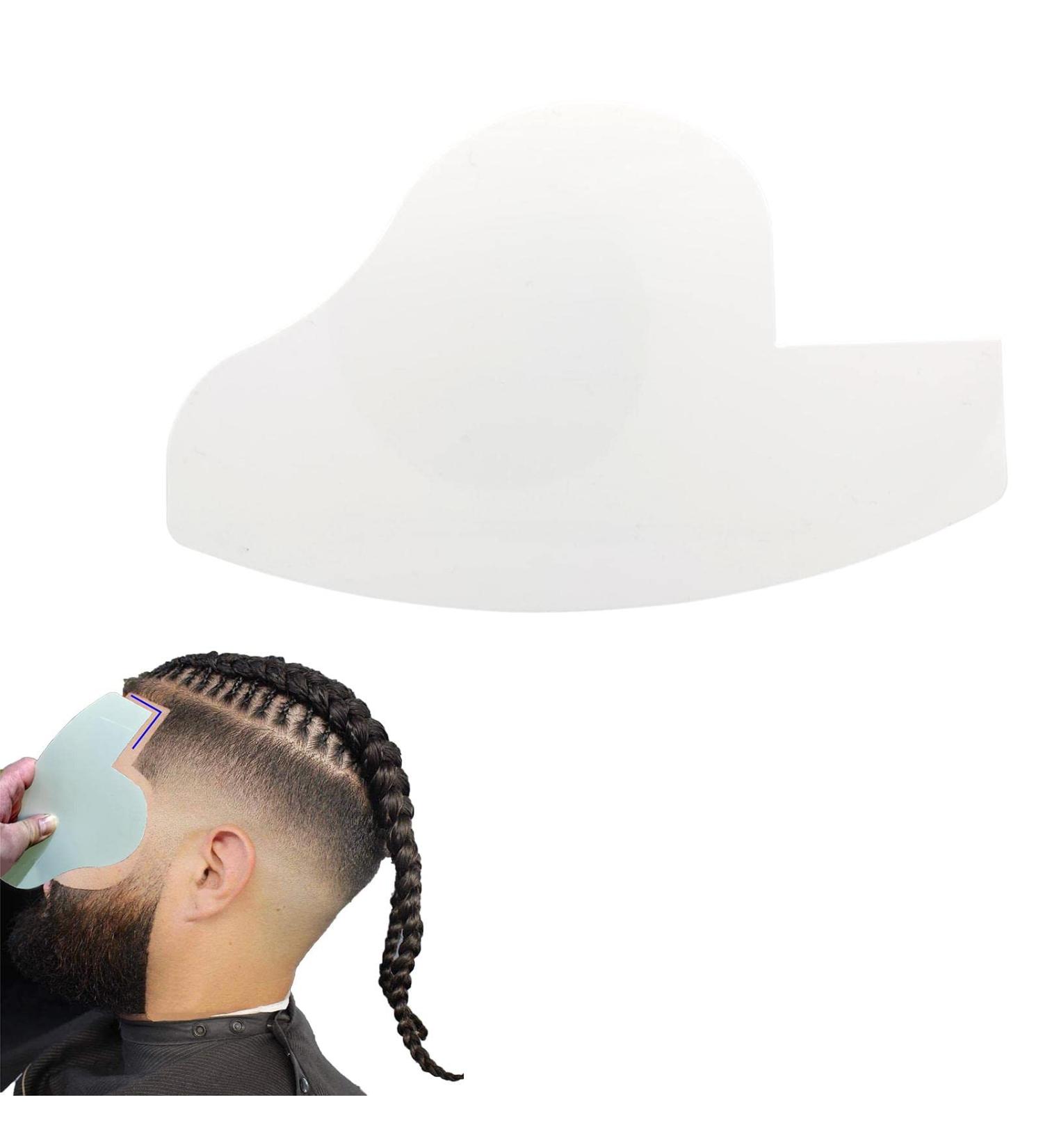 riskaLa Beard Shaper | Easy to Clean Lineup Tool Also as Blocking Card for Hair Building Fibers Product Hair Line Shaping Product Riskala White - Buy Online on GoSupps.com