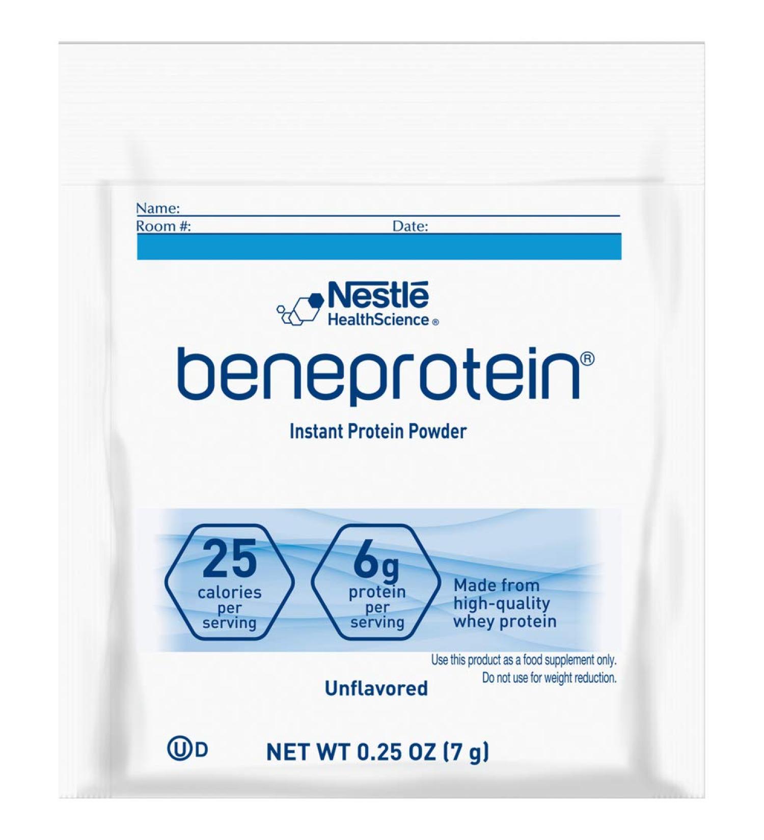 Beneprotein Instant Protein Powder Packets - Unflavored 0.25 OZ (12 Pack) | High-Quality Protein for International Shipping - Buy Online on GoSupps.com