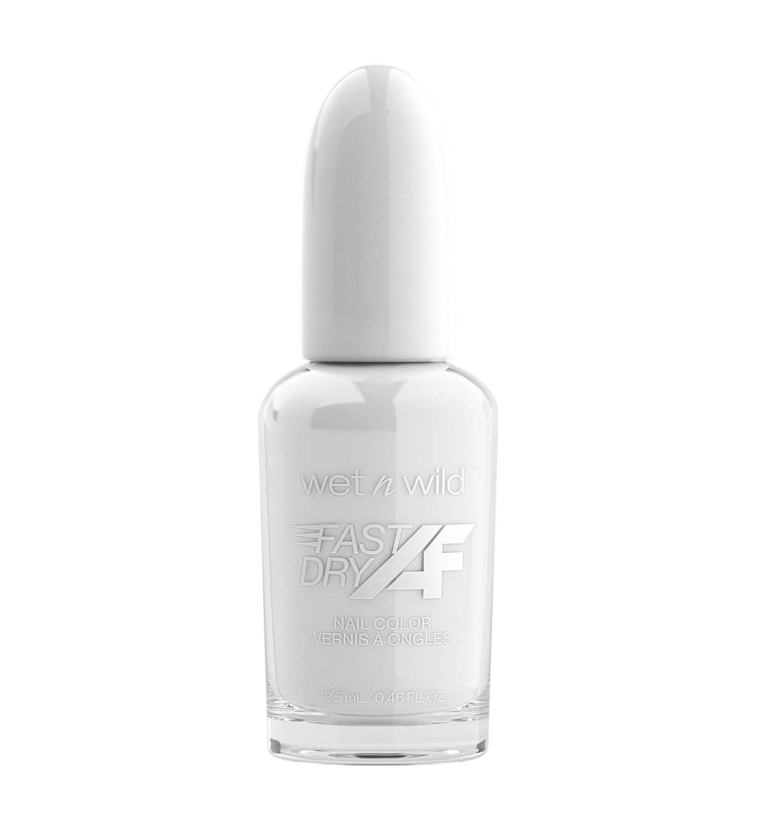 Wet n Wild Fast Dry AF Nail Polish in White Lovey Dove-y - Quick Drying, Long Lasting Formula for 5 Days Shine - Buy Online on GoSupps.com