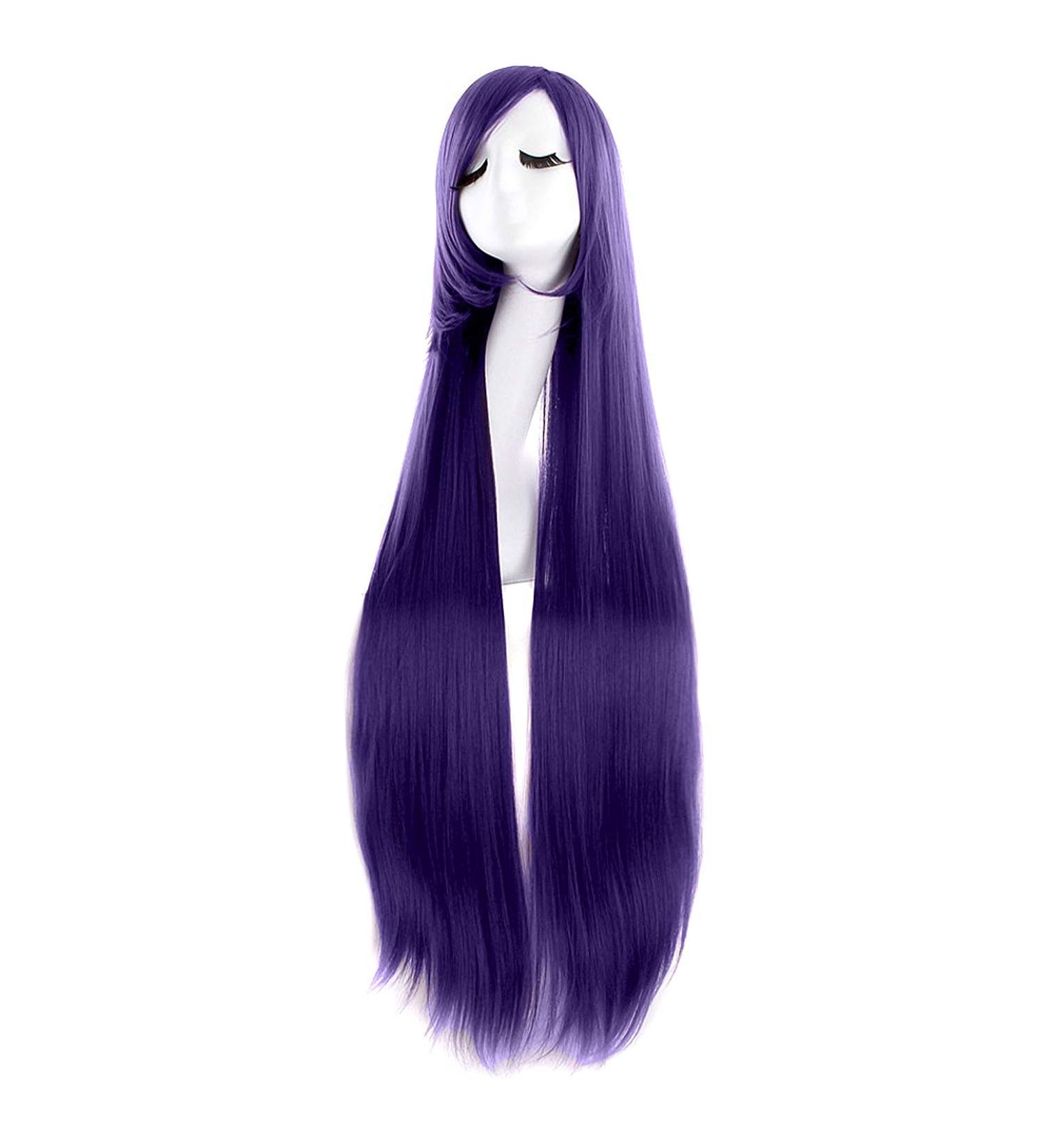 Buy MapofBeauty 40 Purple Anime Costume Long Straight Cosplay Wig for Parties International Shipping Available! - Buy Online on GoSupps.com