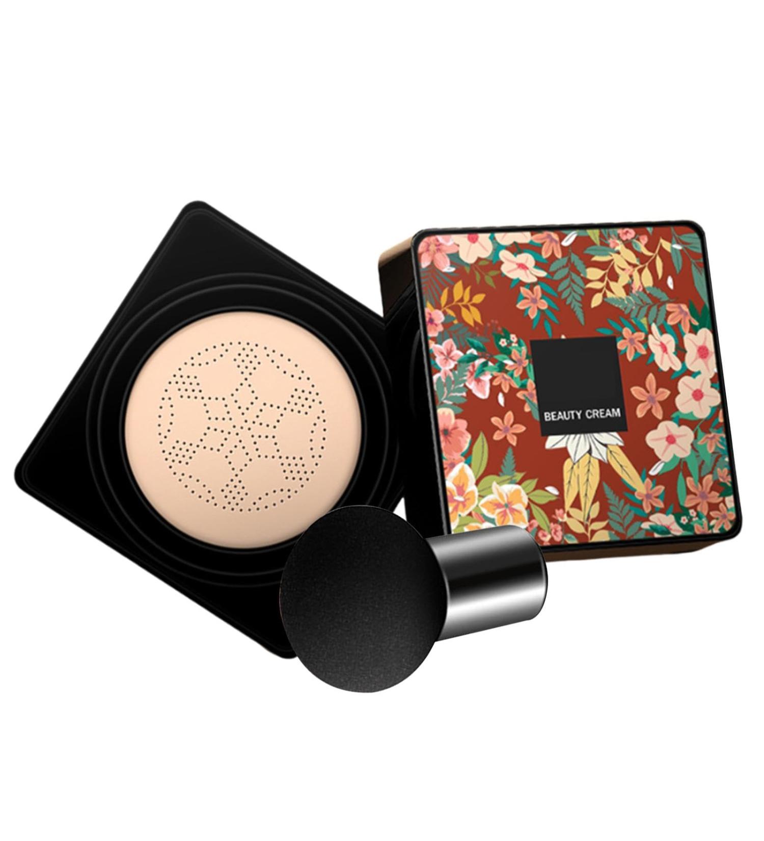 BB Cream Mushroom Shape CC Cream Air Cushion - Waterproof Cream Foundation Primer Makeup Base With Mushroom Brush For Skin Even Tone - Buy Online on GoSupps.com