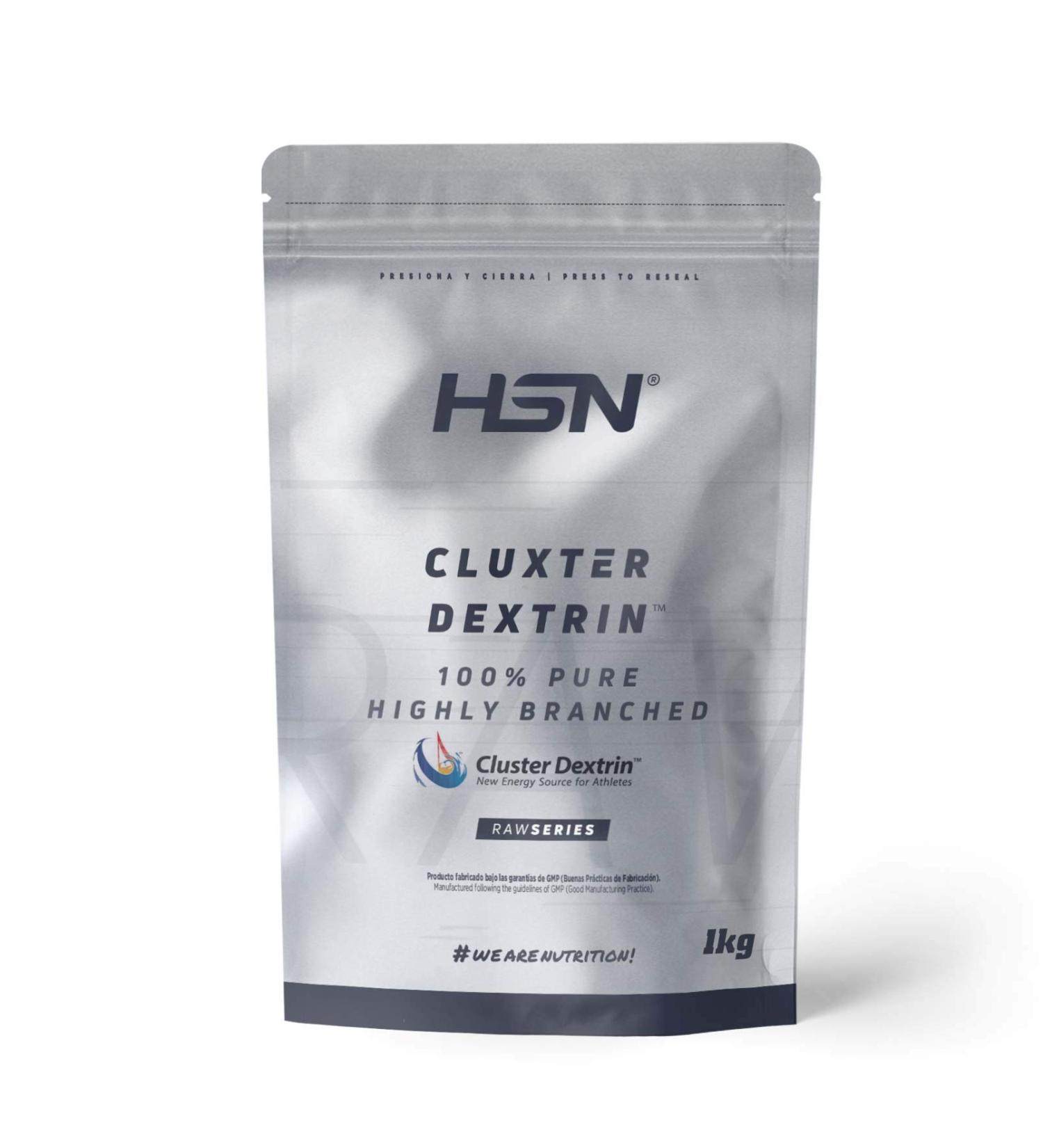 HSN Cluster Dextrin (Cyclodextrin) - Sugar-Free Vegan Carbohydrate Shake | Gluten-Free Lactose-Free Tasteless | 1kg for Optimal Performance & Relaxation - Buy Online on GoSupps.com