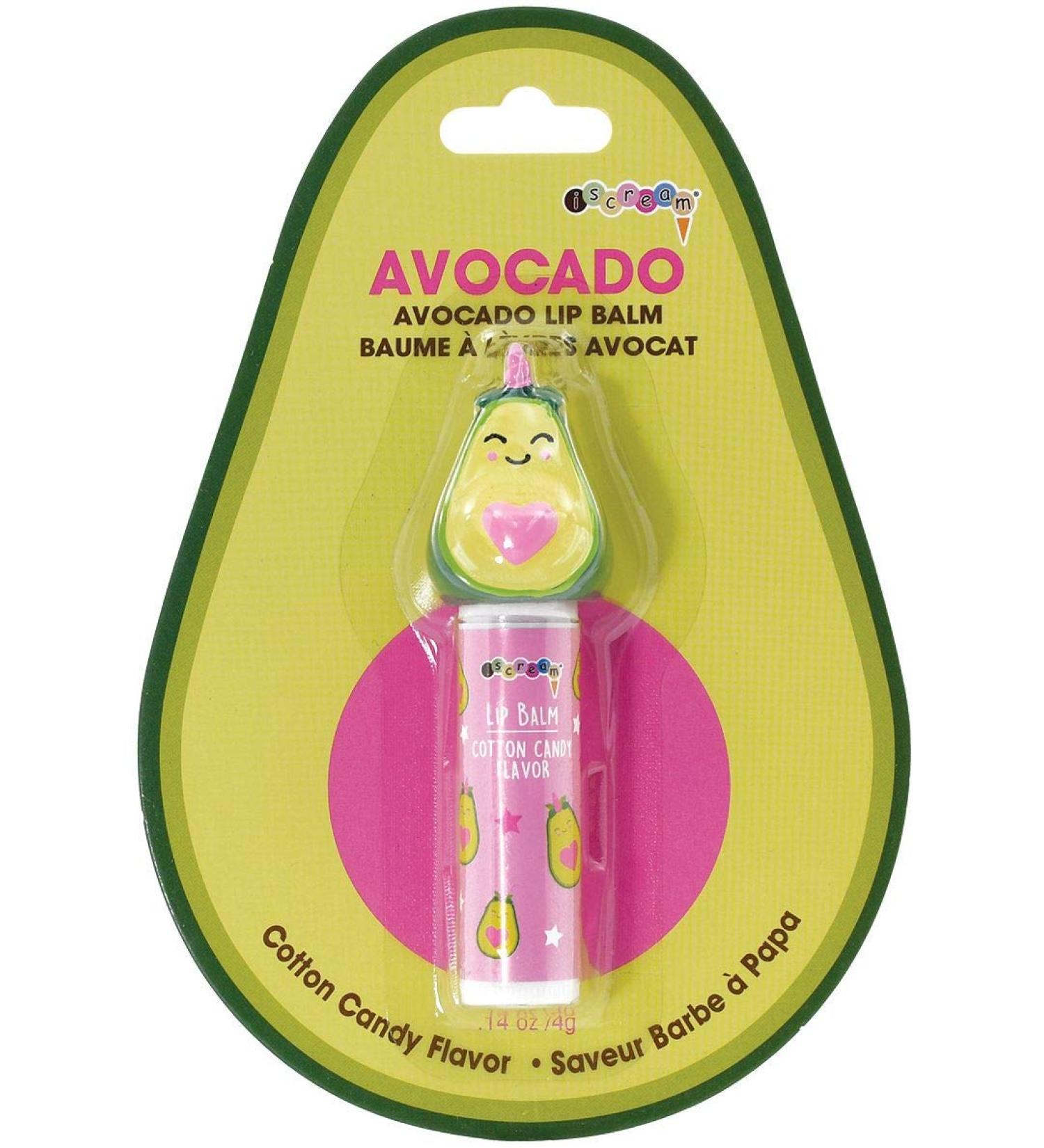 iscream Kawaii Avocado Shaped Cotton Candy Scented Lip Balm Avocado-corn
