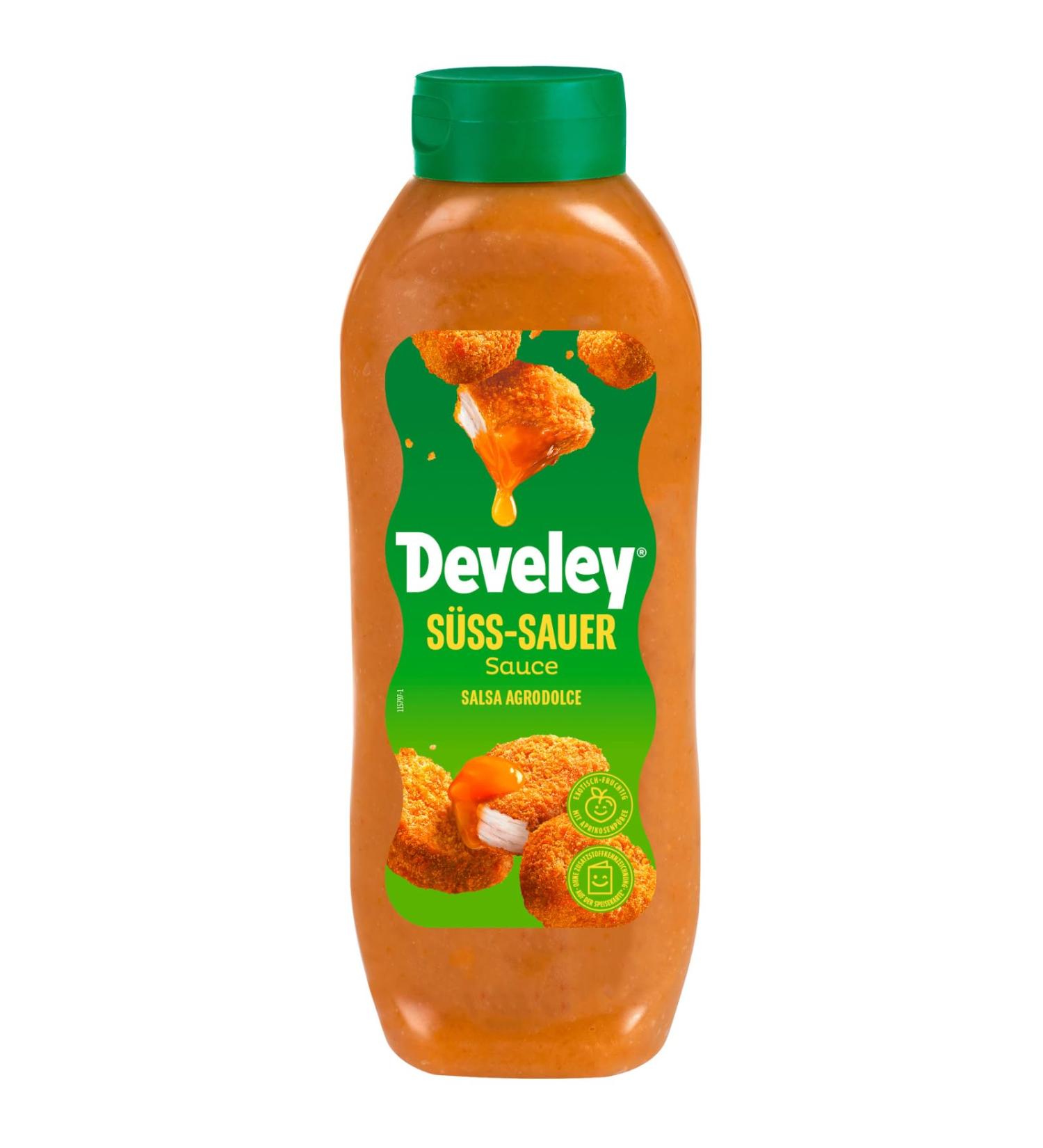 Develey Sweet and Sour Sauce 875 ml Plastic Bottle Sweet & Sour