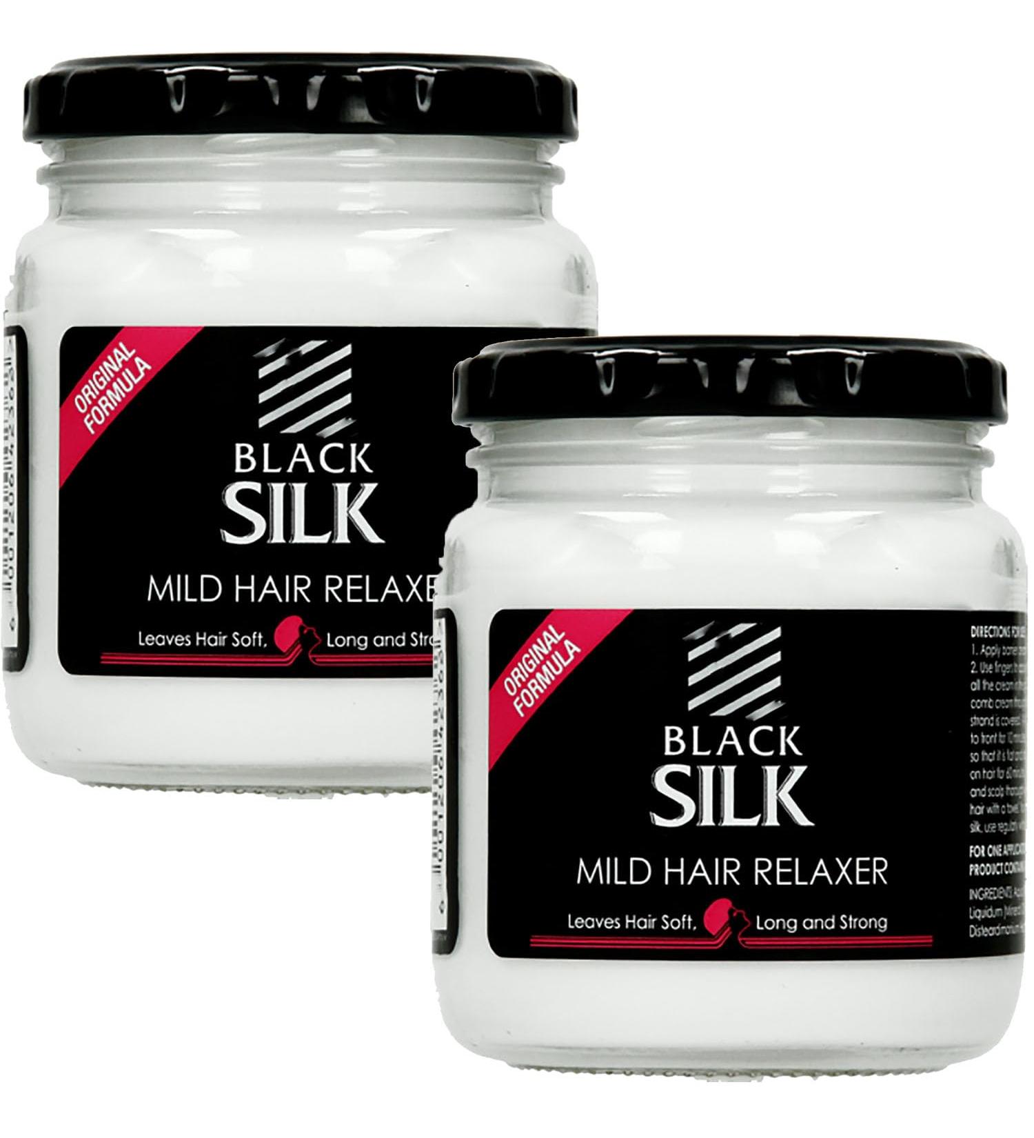 Black Silk Mild Hair Relaxer Black Silk Mild Relaxer Black Silk Hair Relaxer 3 in 1 Black Silk Hair Relaxer Instant Hair Straightening for All Hair (2PCS) - Buy Online on GoSupps.com